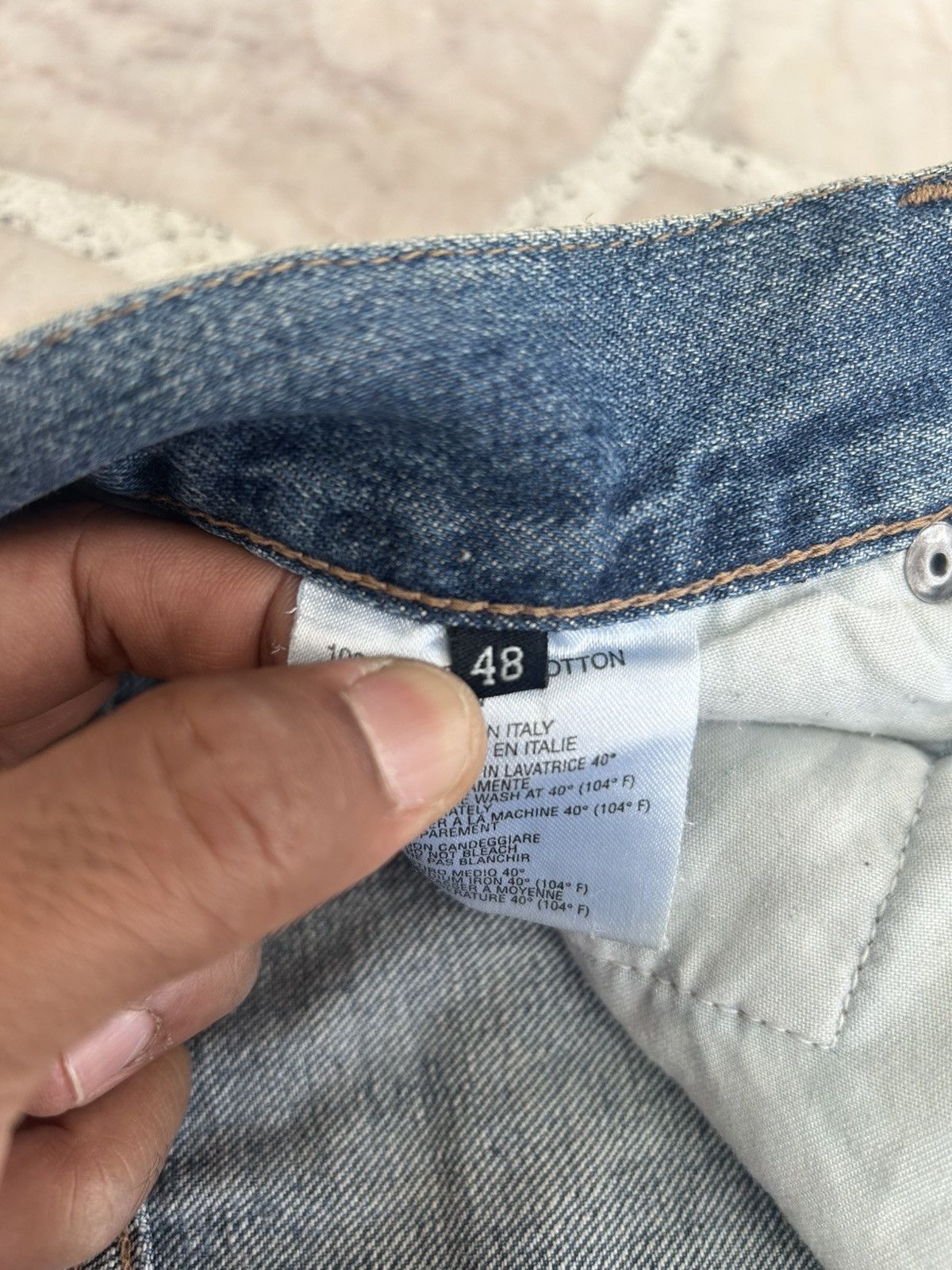 Gucci Gucci Straight Cut Buckle Back Vintage Denim Trousers Size US 30 / EU 46 - 15 Thumbnail