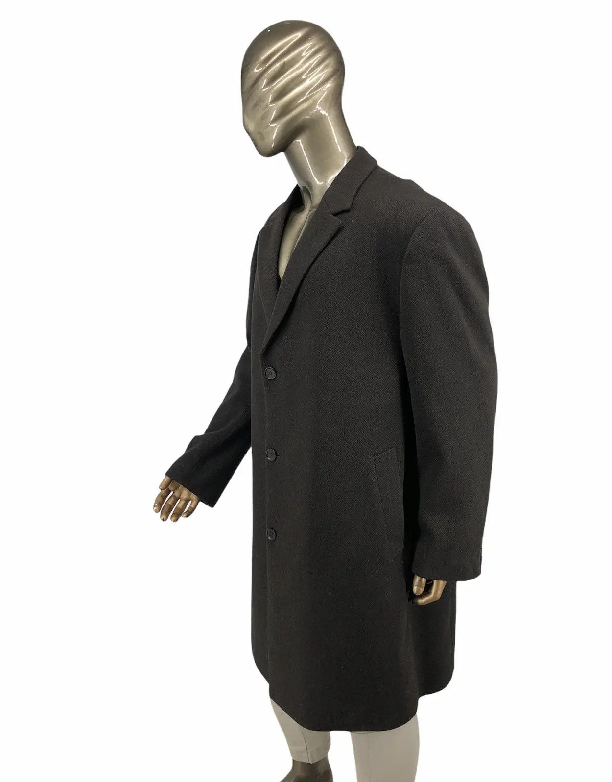 Calvin Klein CALVIN KLEIN Wool Long Coat xxl single breasted Size US XXL / EU 58 / 5 - 4 Thumbnail