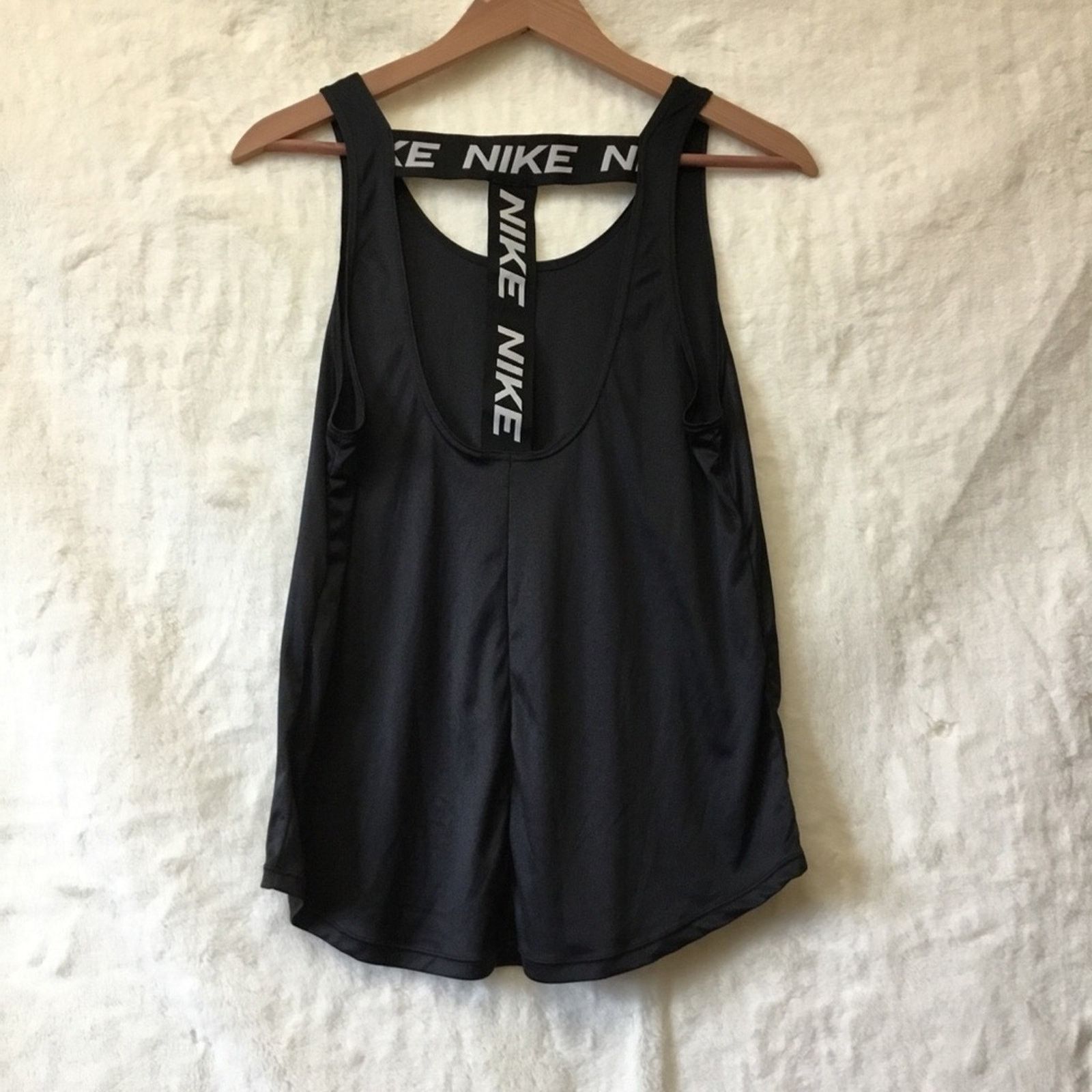Nike Nike Black Dri-Fit Racerback Tank Top Size M / US 6-8 / IT 42-44 - 2 Thumbnail