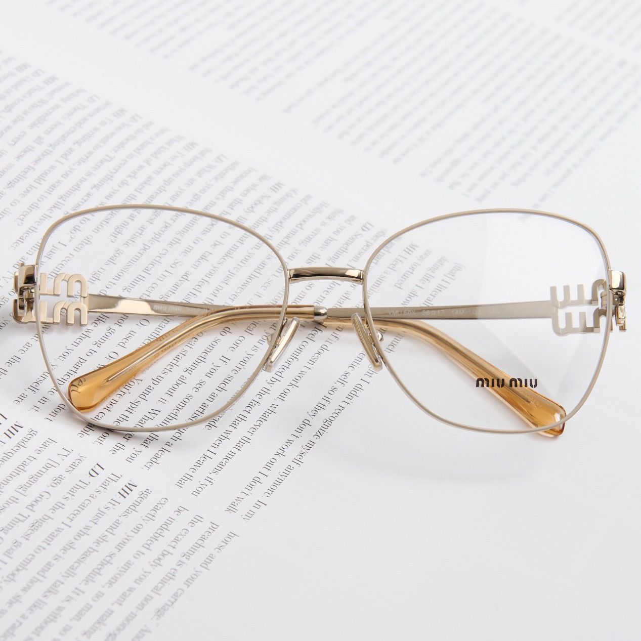 Miu Miu MIU MIU 0MU 50XV 14M1O1 GLASSES Size ONE SIZE - 6 Thumbnail