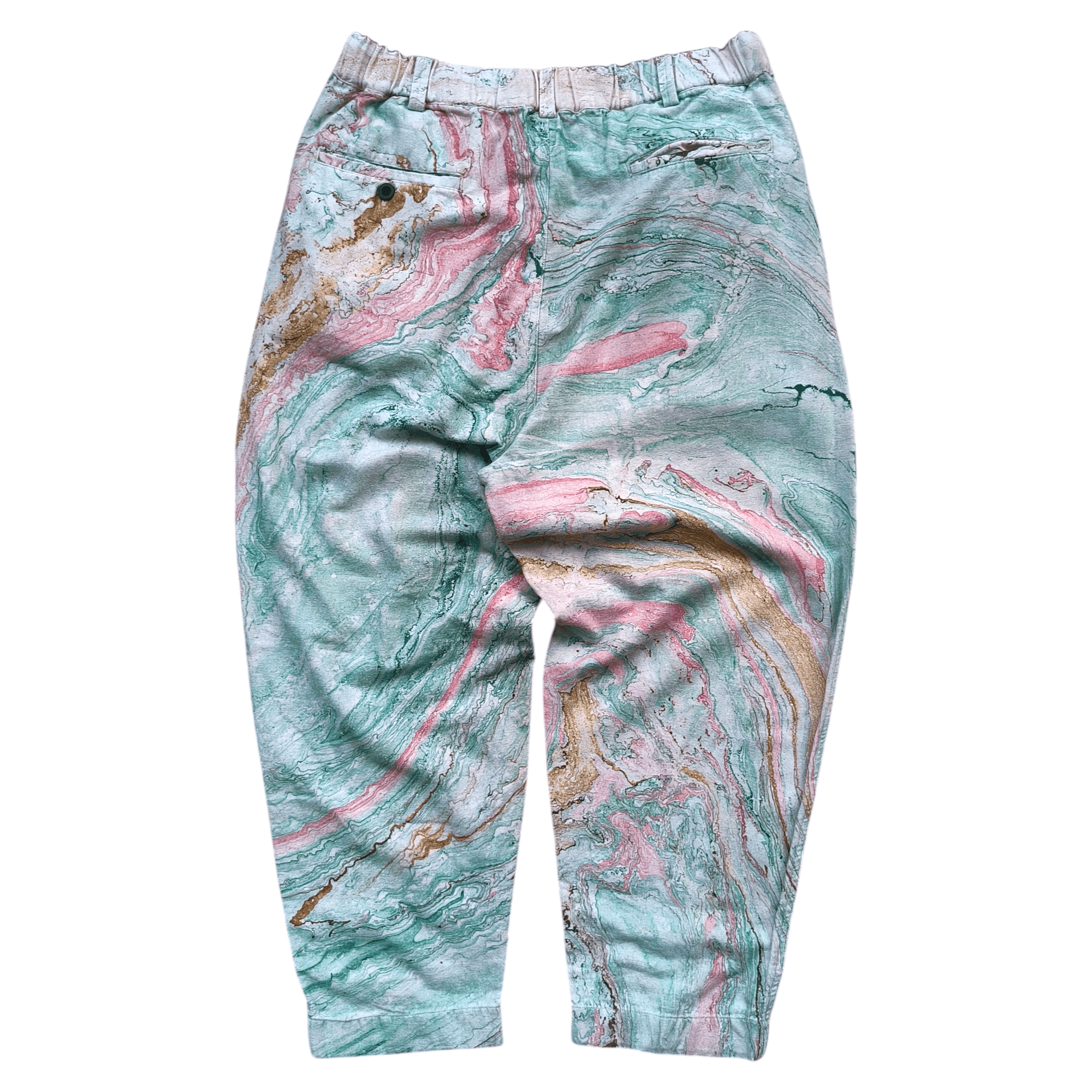 Japanese Brand Go Slow Caravan Abstract Trouser Size US 33 - 7 Thumbnail