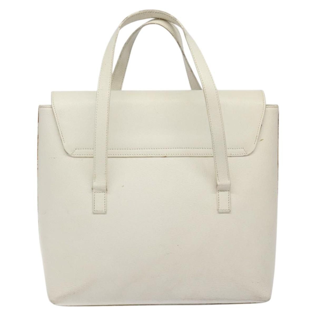 Gucci GUCCI Tote Bag Leather White Silver Size ONE SIZE - 3 Thumbnail