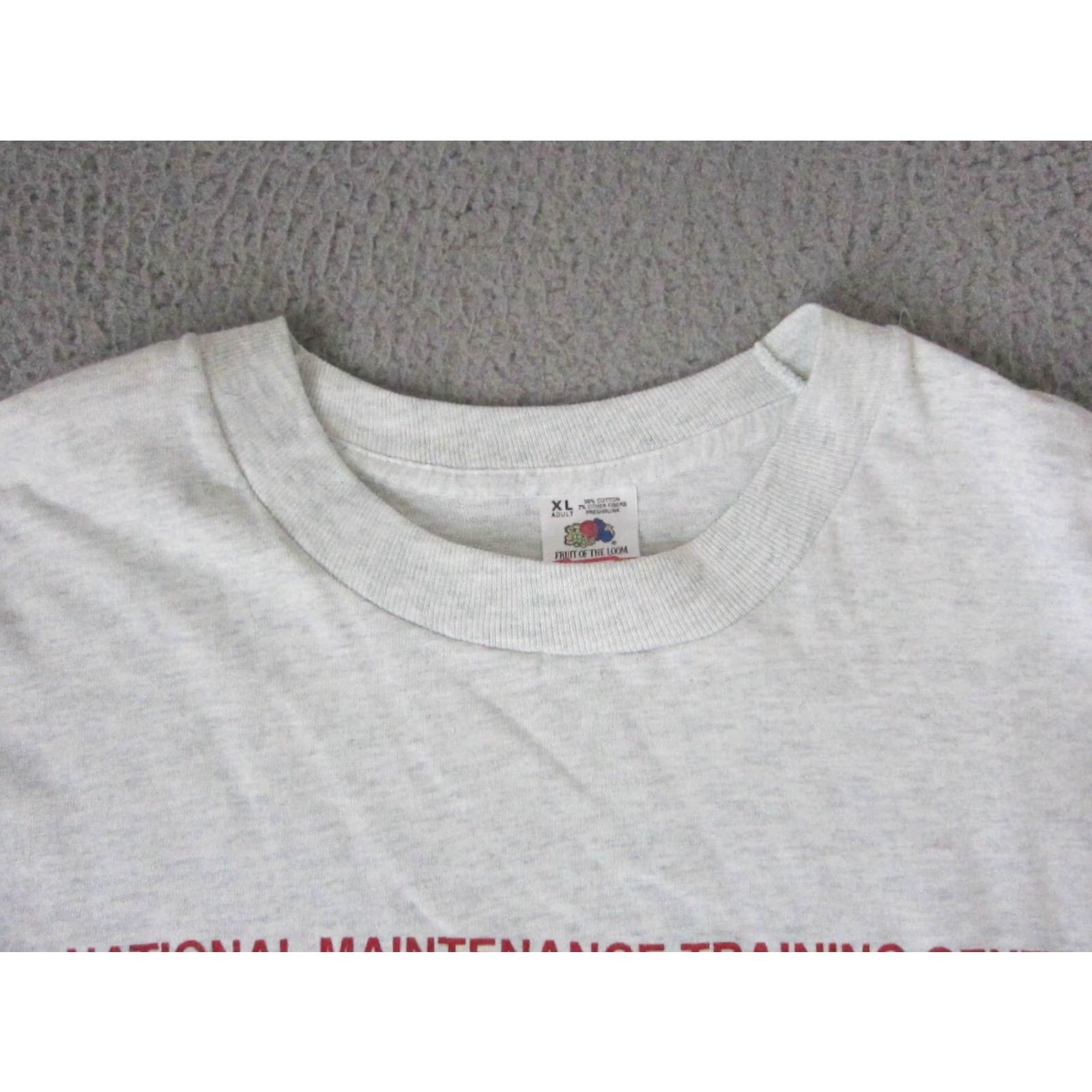 Vintage VINTAGE Military Shirt Adult XL Gray Short Sleeve Crew Neck Mens T-Shirt Single Stitch Stitch Logo Pattern Solid 90s? Size US XL / EU 56 / 4 - 4 Thumbnail