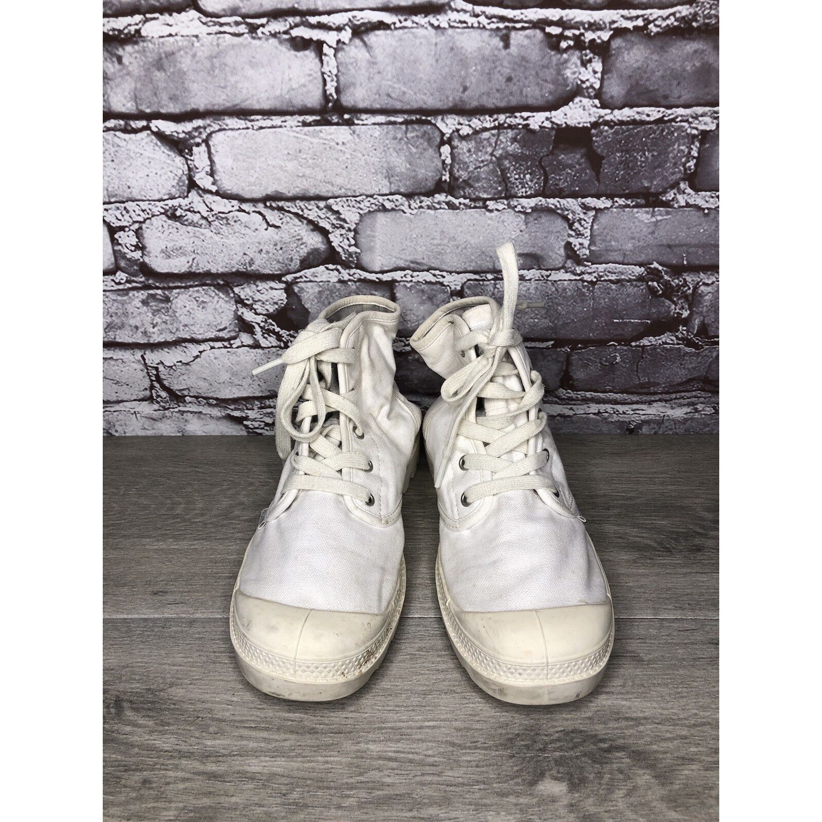 Palladium Palladium Pampa Hi White Canvas Fabric Lace Up Combat Boots Size US 9 / IT 39 - 5 Thumbnail