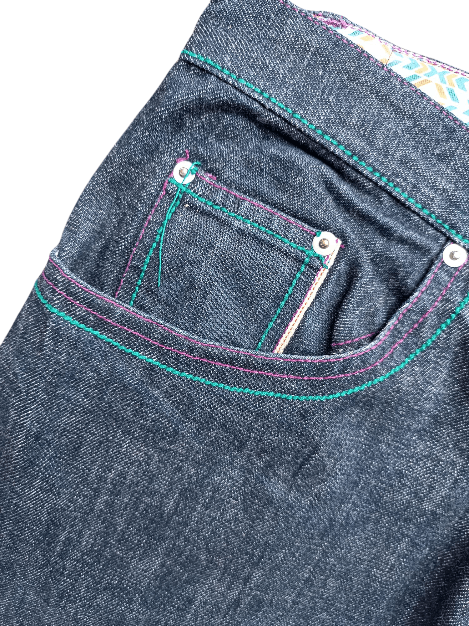 Japanese Brand XANTHOUS by Bags' Groove Selvedge Baggy Denim E242 Size US 34 / EU 50 - 7 Thumbnail