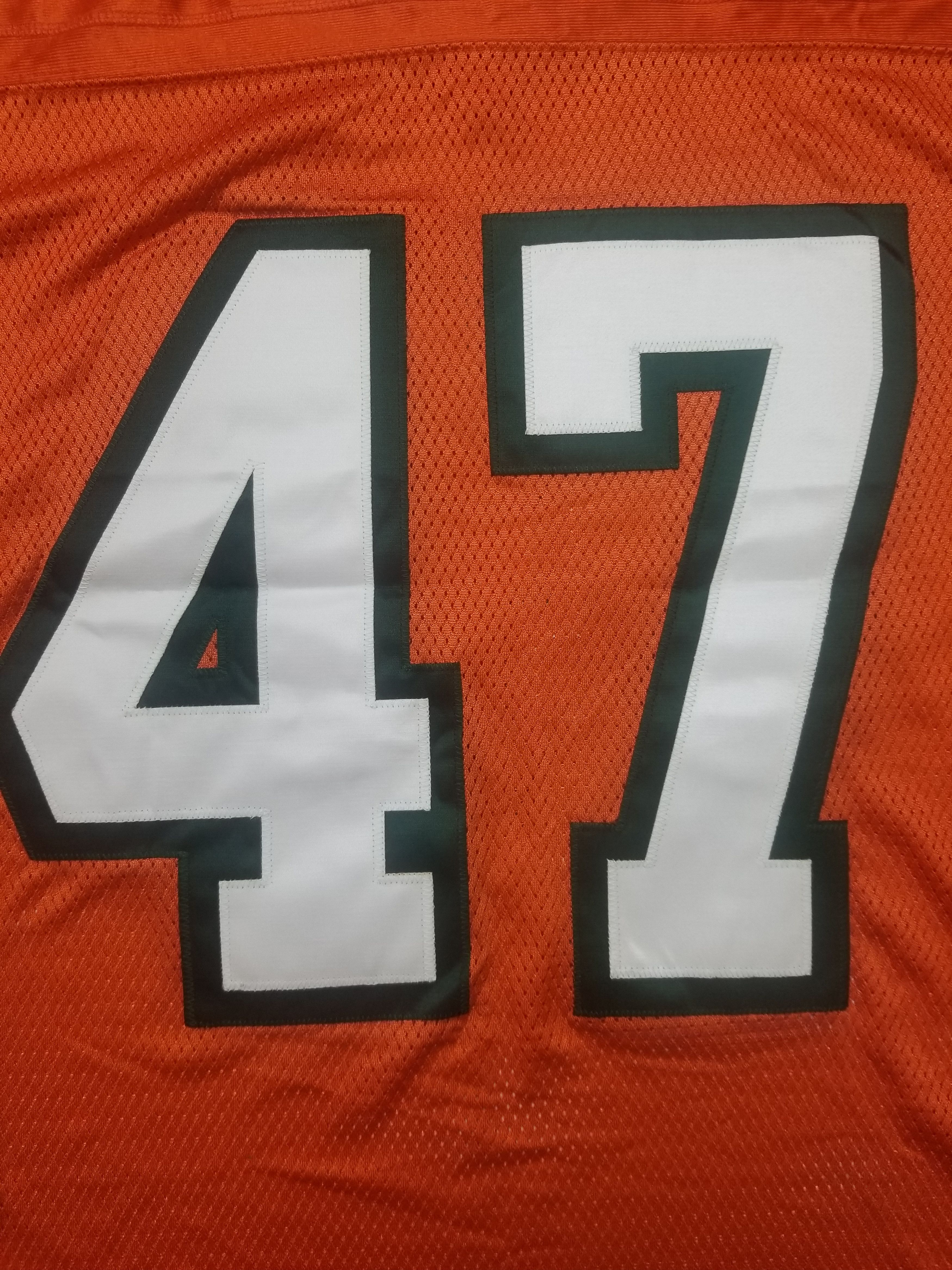 Nike Vintage Michael Irvin #47 University Miami Hurricanes Jersey Size US XXL / EU 58 / 5 - 10 Thumbnail