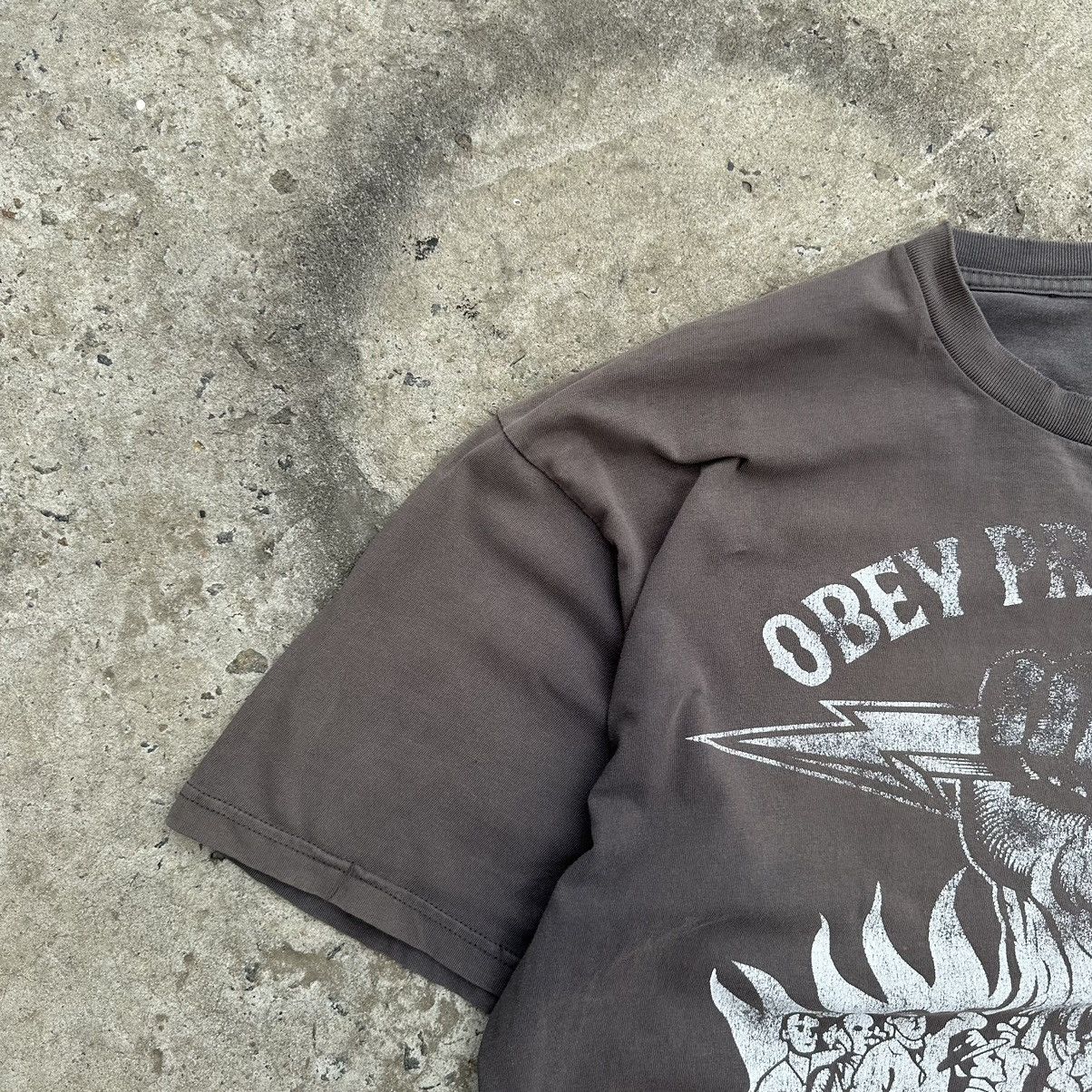 Obey × Vintage Vintage Obey T-shirts Big Logo Obey Propaganda Skate Y2K Size US XL / EU 56 / 4 - 3 Thumbnail