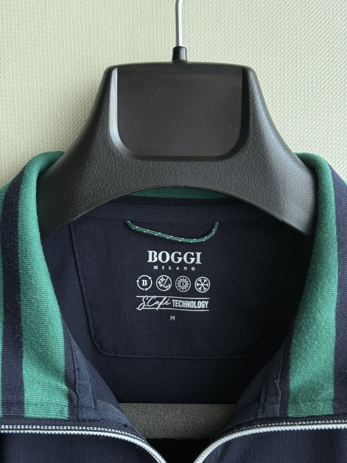 Boggi BOGGI Milano 1/4 Zip Sport Sweatshirt Technology Navy Size M Size US M / EU 48-50 / 2 - 4 Thumbnail