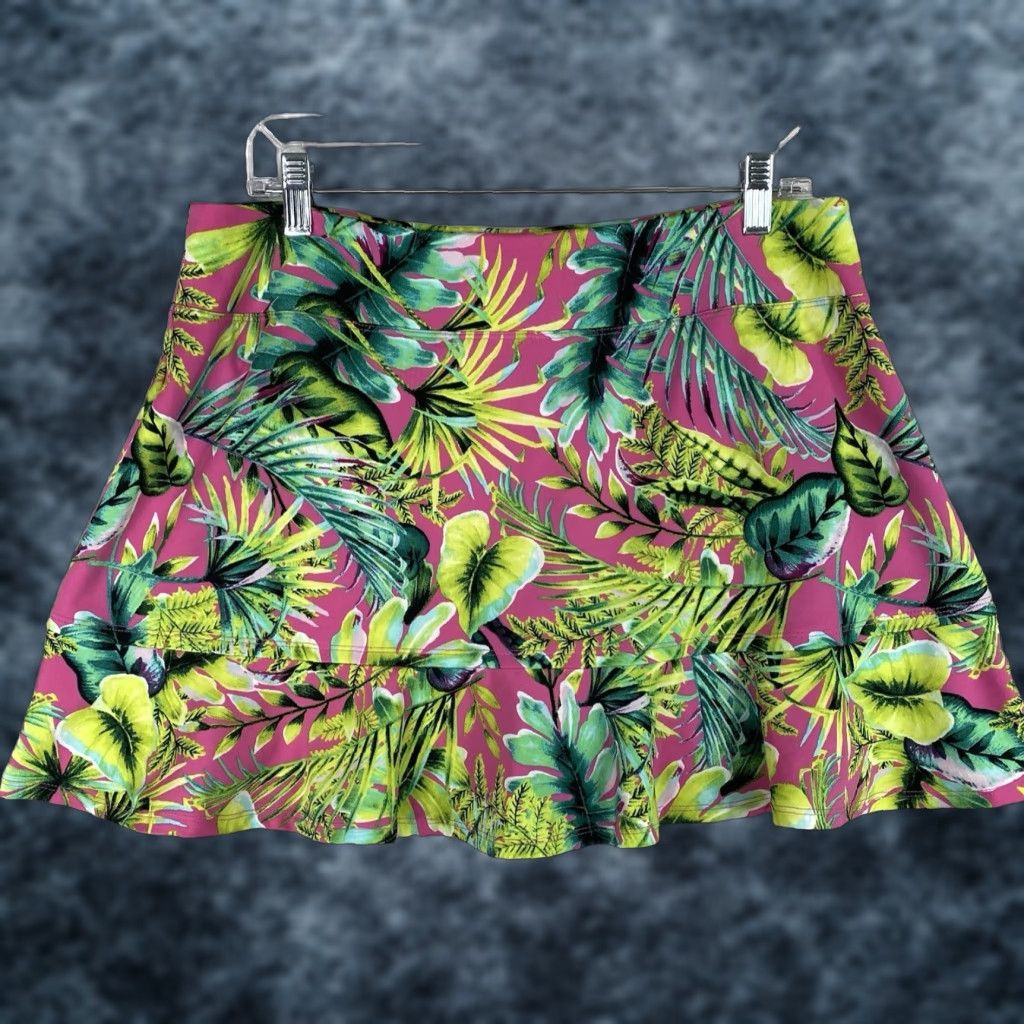 Tommy Bahama Tommy Bahama Active XL Floral Multicolor Pickleball Golf Tennis Ruffle Hem Skort Womens Size ONE SIZE - 1 Thumbnail