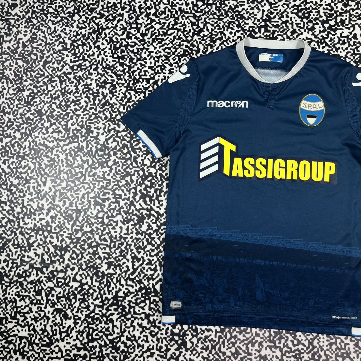 Macron Spal Macron 18/19 Soccer Football Jersey Blokecore Style Size US S / EU 44-46 / 1 - 2 Thumbnail