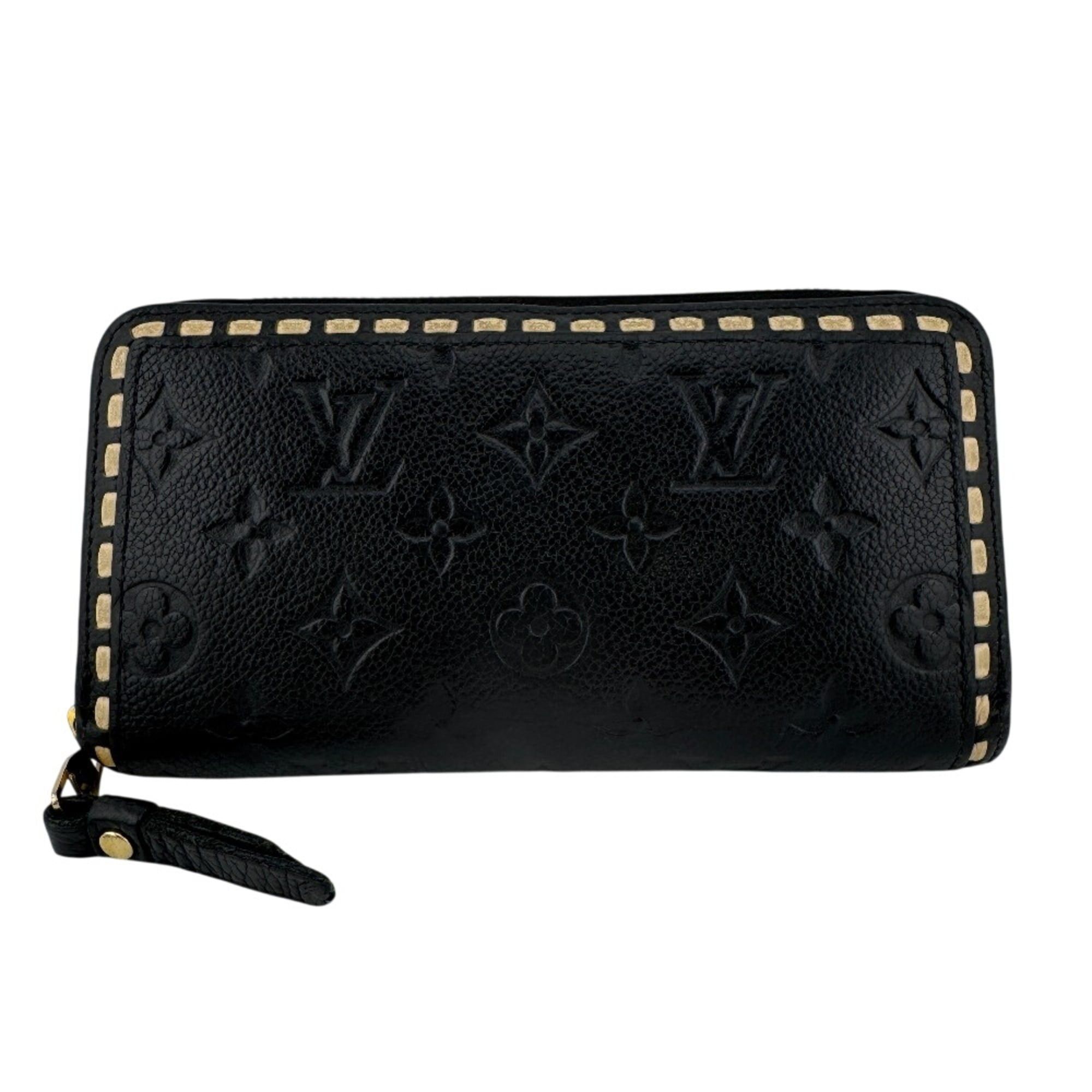 Louis Vuitton LOUIS VUITTON M64805 Zippy Wallet Stitch Round Zipper Empreinte Long Black Size ONE SIZE - 1 Thumbnail
