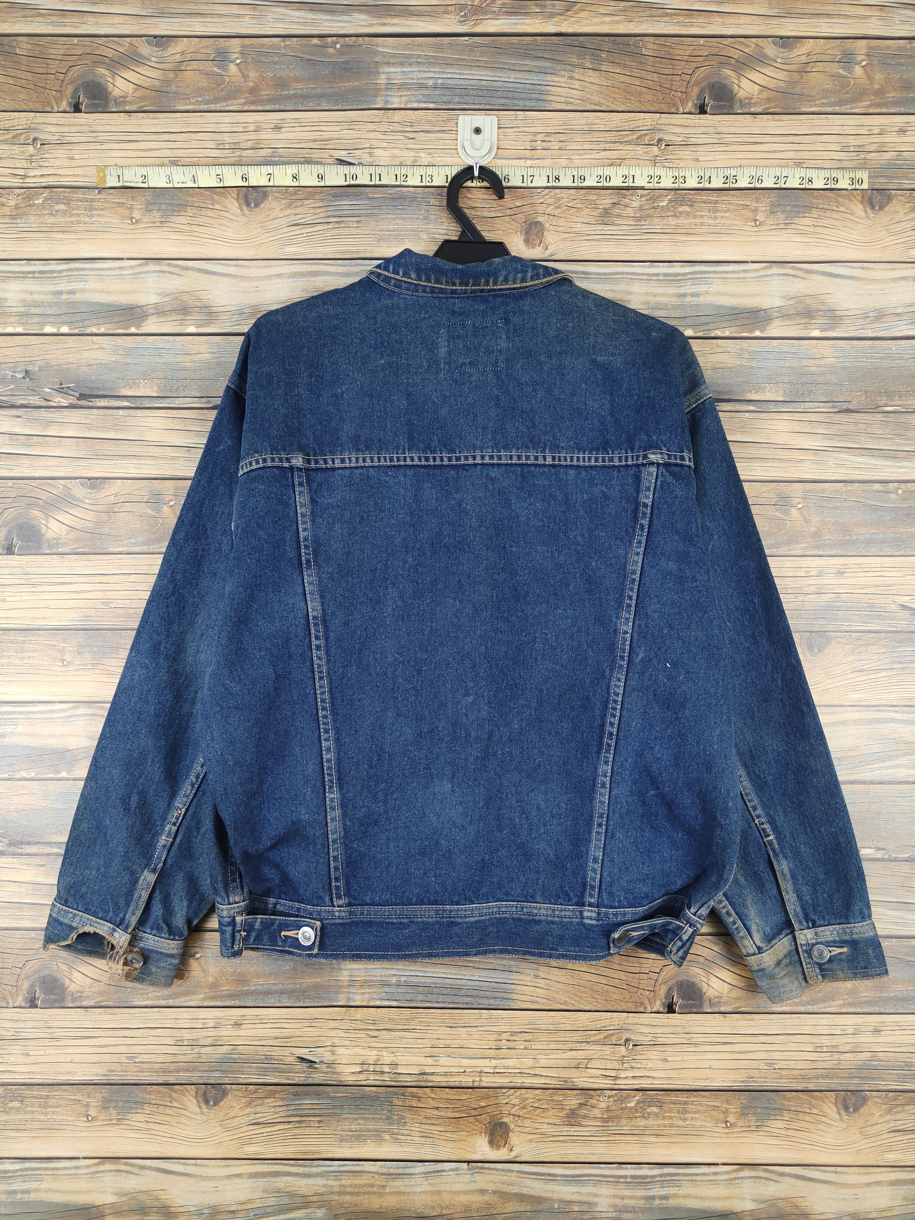 Japanese Brand Mid Course vintage Blue Denim Jackets #W2043 Size US M / EU 48-50 / 2 - 7 Thumbnail