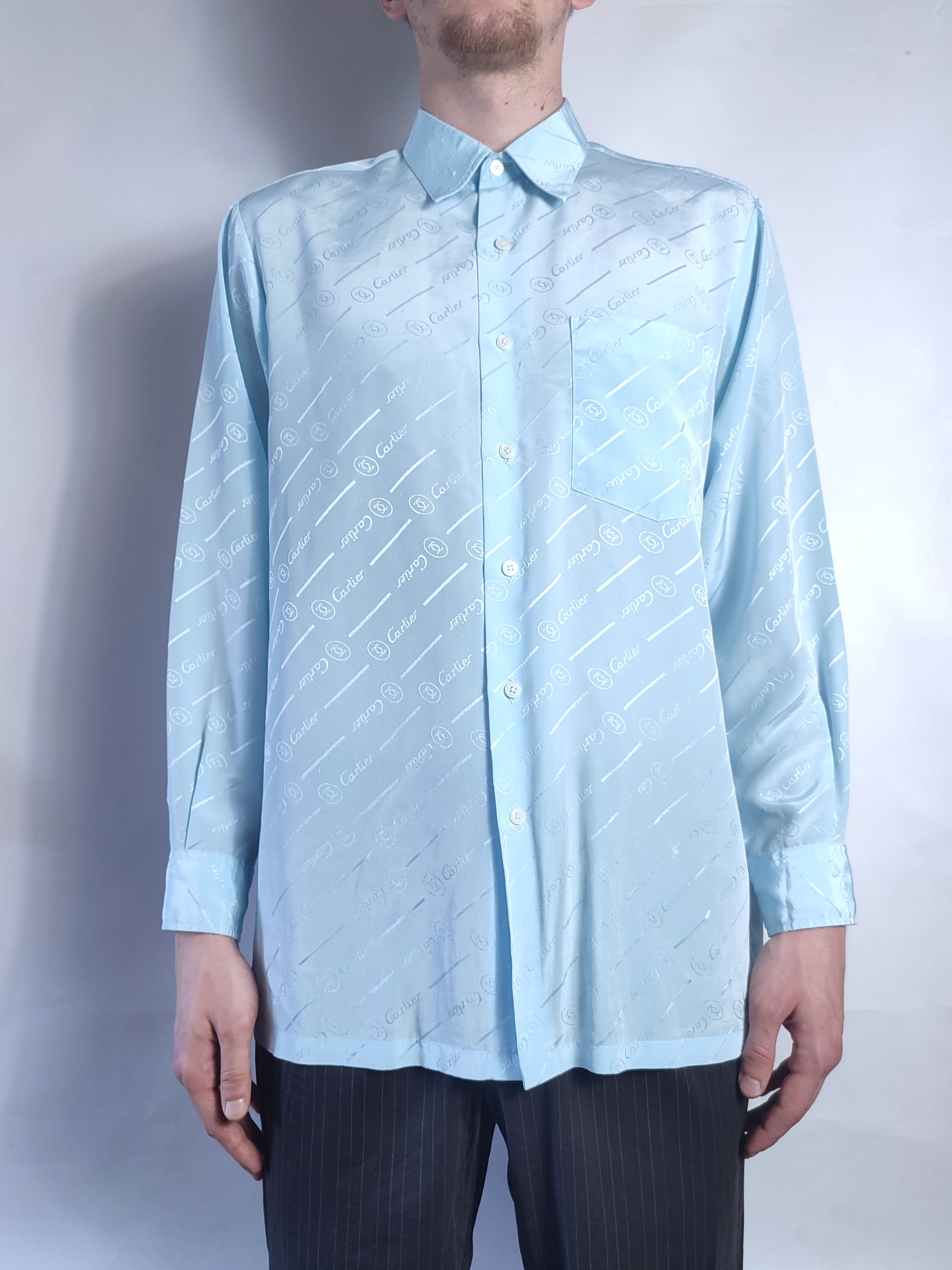Cartier Vintage Monogram Cartier Shirt Size US L / EU 52-54 / 3 - 2 Thumbnail