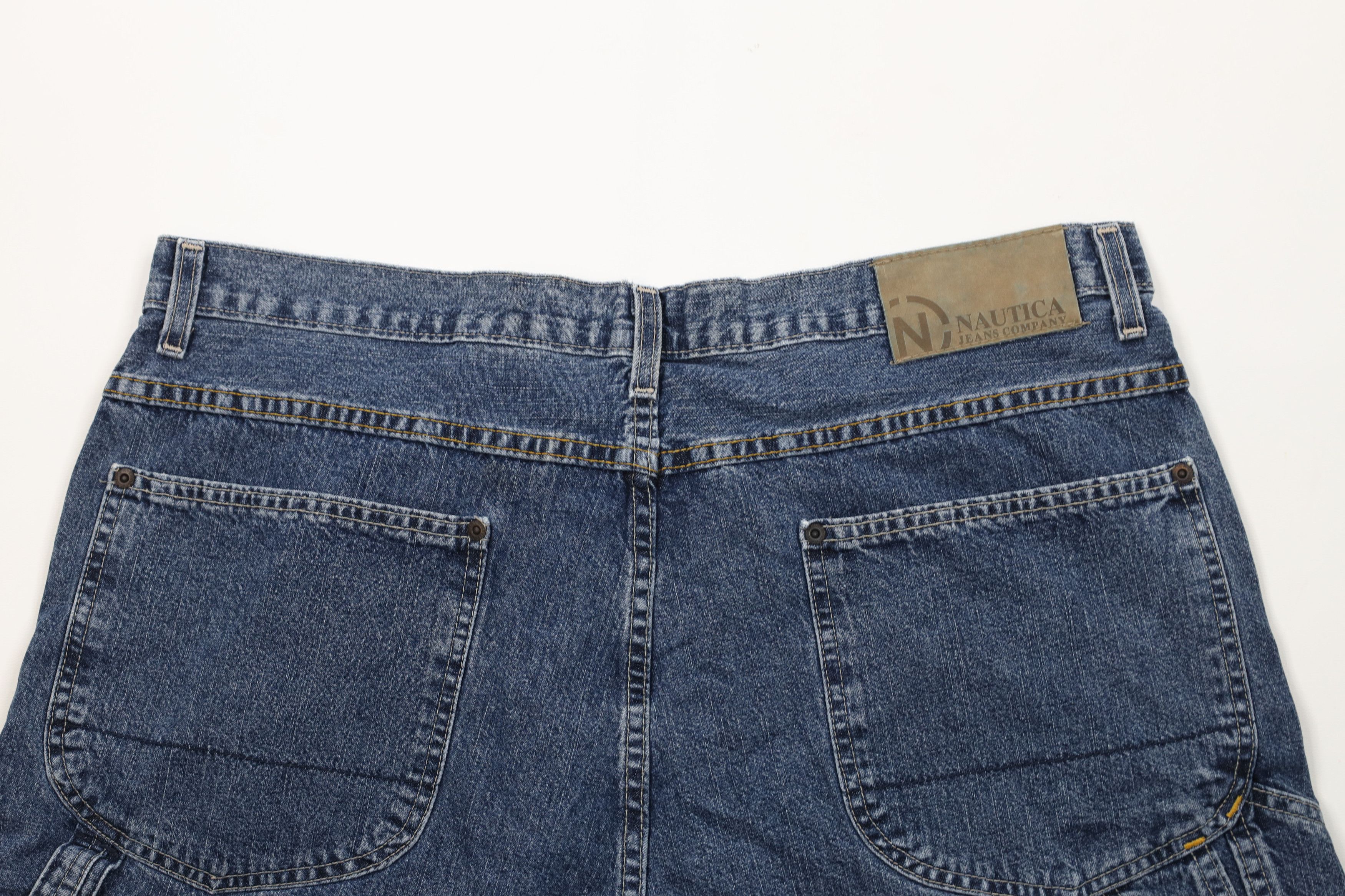 Nautica Vintage 90s Nautica Baggy Fit Dungaree Denim Jean Shorts Size US 36 / EU 52 - 8 Thumbnail