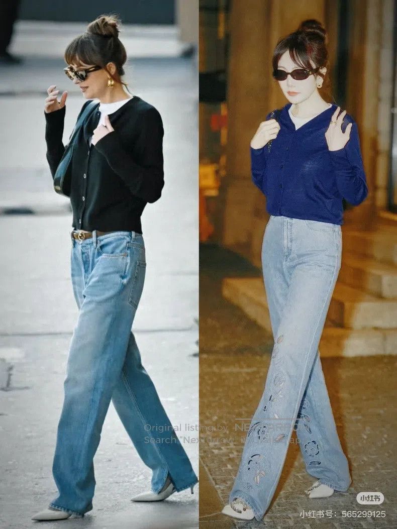 Chanel Chanel Blue camellia hollow jeans Size 24" / US 00 / IT 34 - 8 Thumbnail
