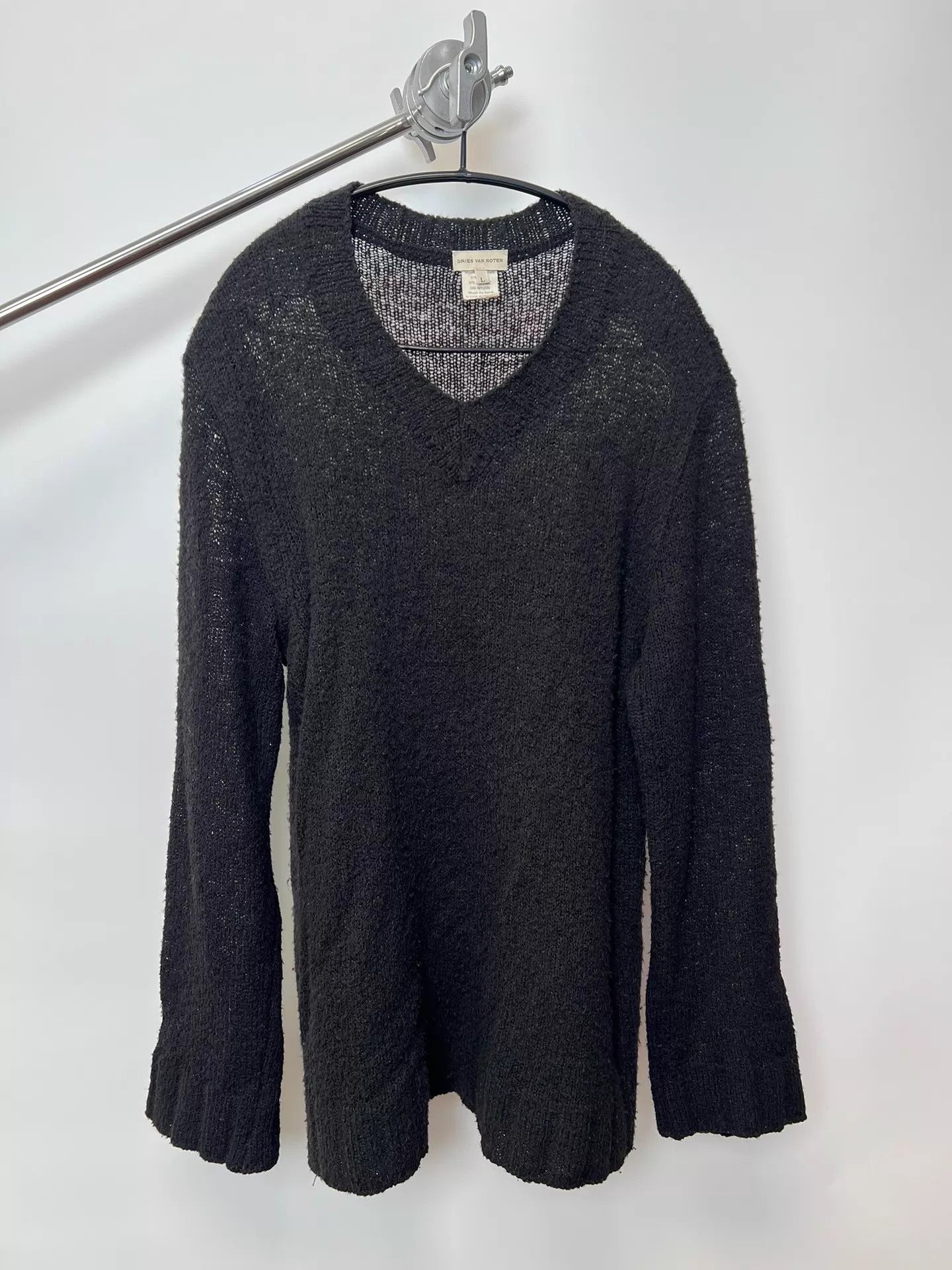 Dries Van Noten Dries Van Noten V-neck Wool Blend Sweater L Size US L / EU 52-54 / 3 - 2 Thumbnail