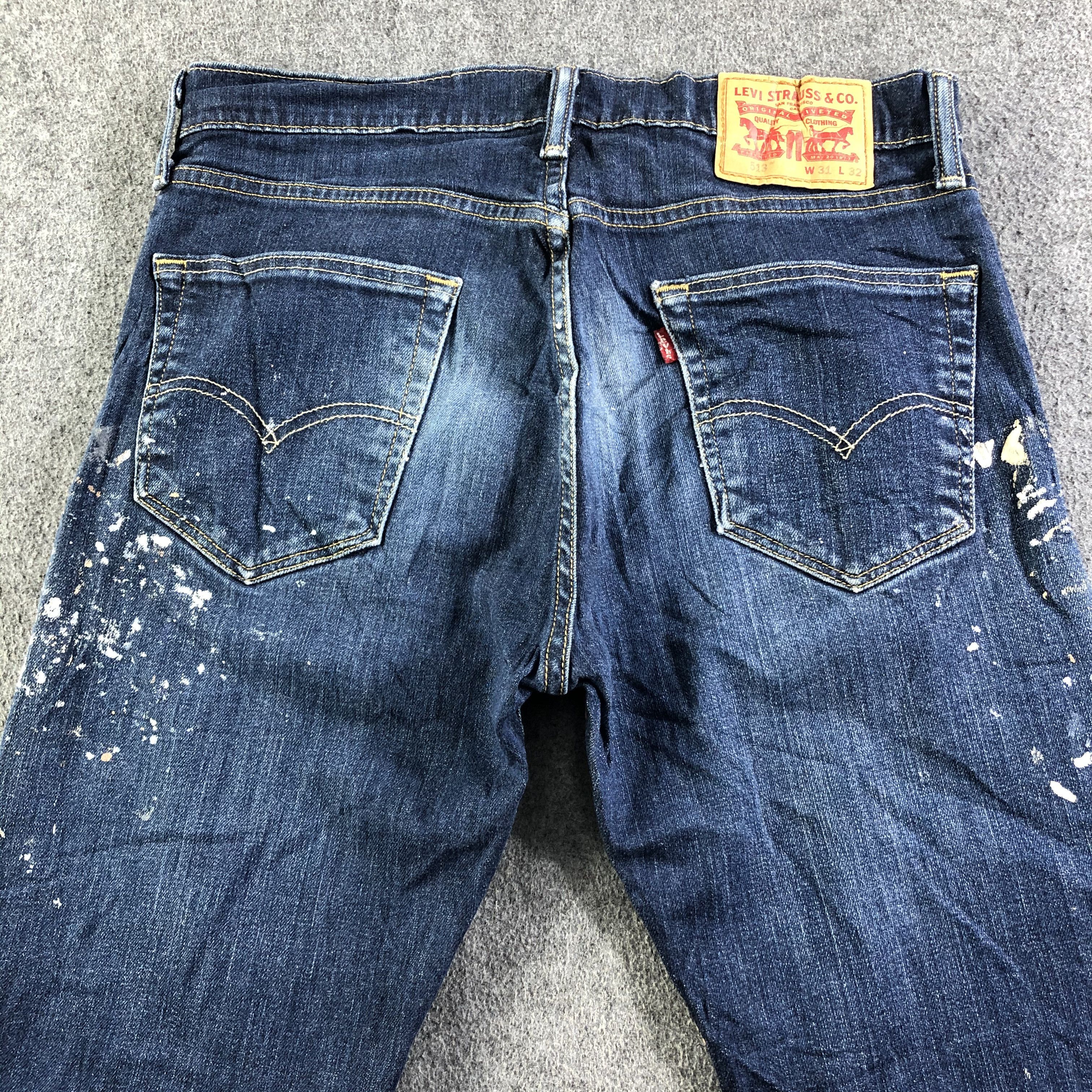 Levi's Vintage Dark Blue Levis 513 Jeans-J3269 Size US 32 / EU 48 - 4 Thumbnail