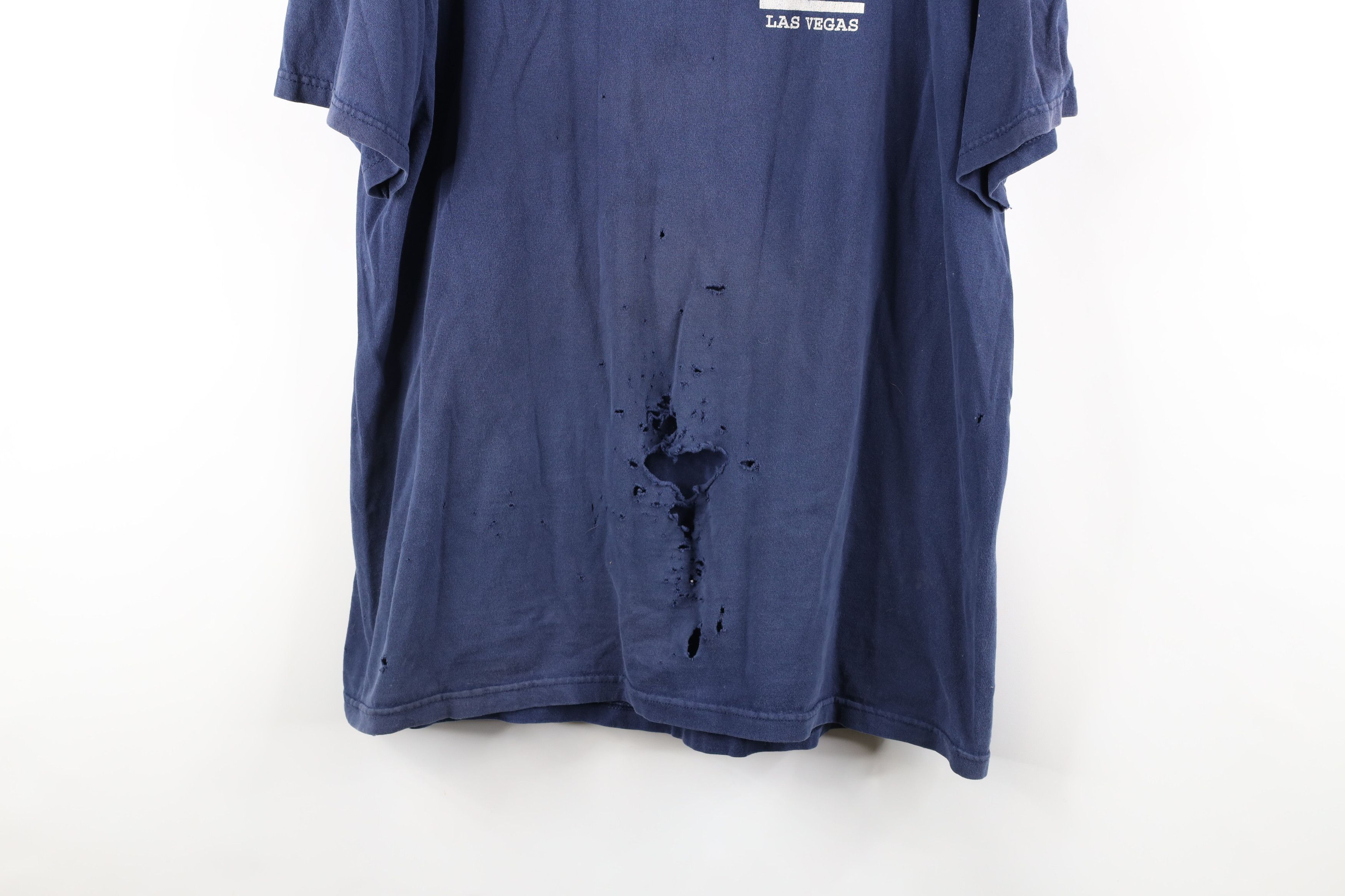 Vintage Vintage Out CSI Las Vegas Short Sleeve T-Shirt Blue Cotton Size US XL / EU 56 / 4 - 3 Thumbnail