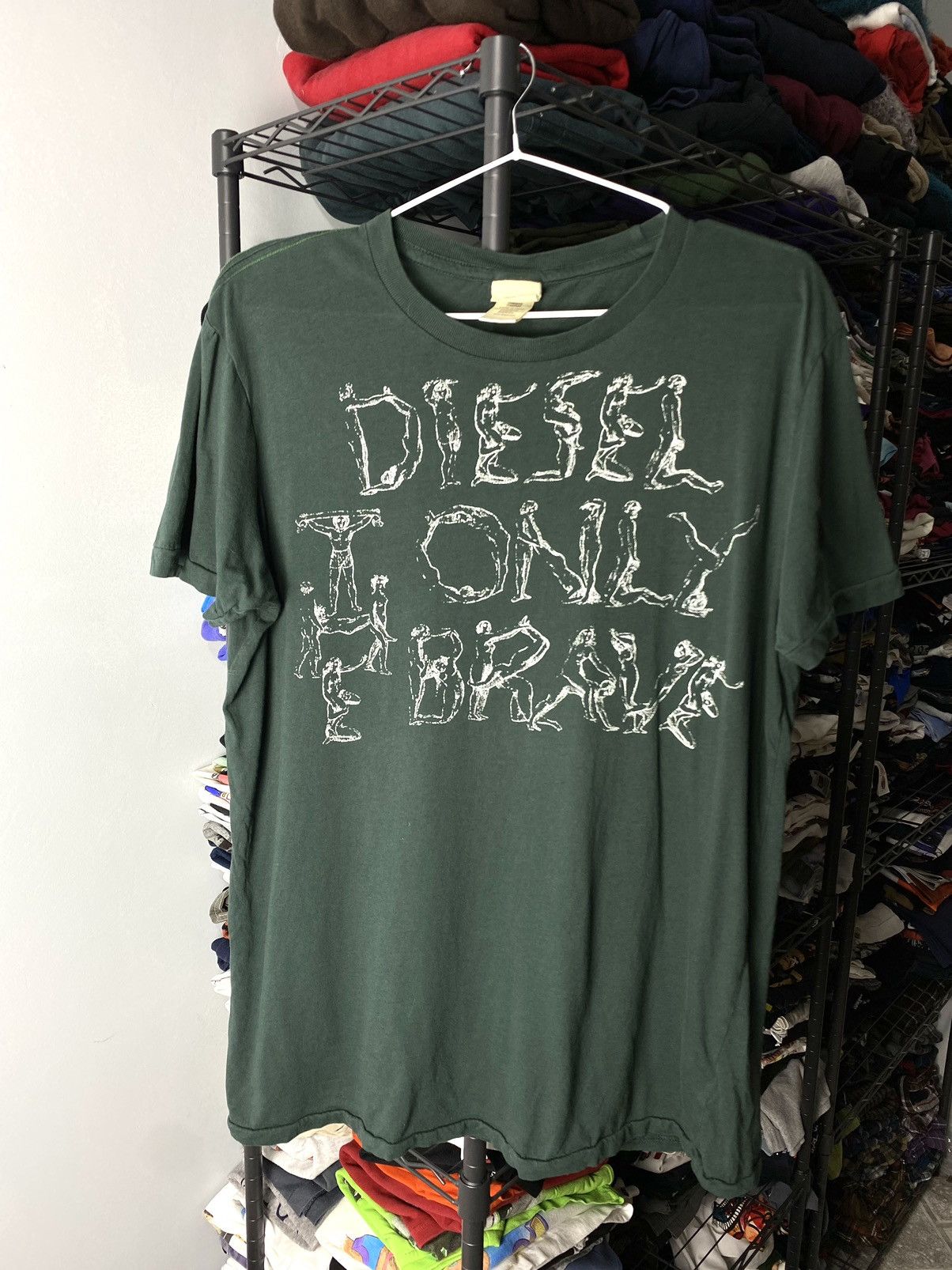 Diesel Diesel Naked Girls Logo T Shirt Vintage Style Size US L / EU 52-54 / 3 - 1 Thumbnail