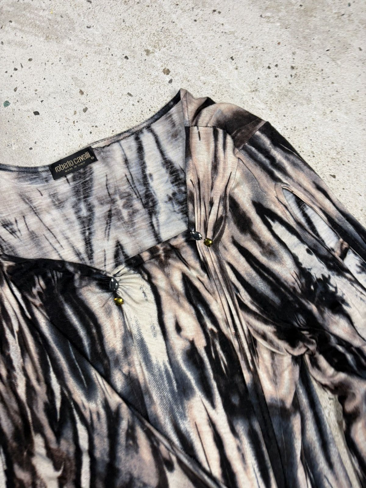 Roberto Cavalli Vintage Roberto Cavalli Animal Print Asymmetrical Dress Size S / US 4 / IT 40 - 11 Thumbnail