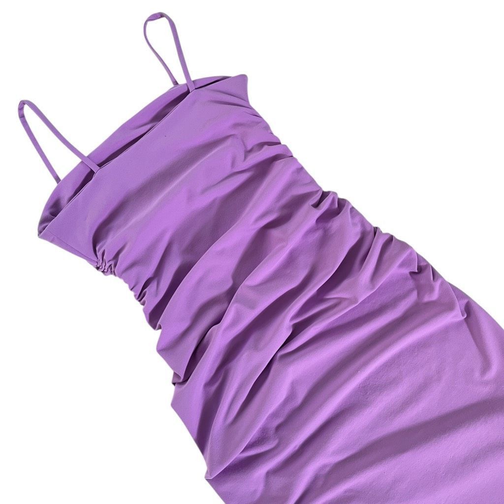 Other Susana Monaco Ruched Slit Maxi Dress in Violet Size XS / US 0-2 / IT 36-38 - 9 Thumbnail