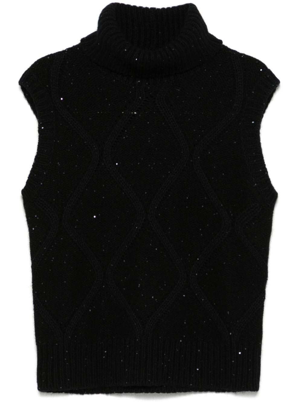 Fabiana Filippi WOOL AND SILK BLEND VEST Size S / US 4 / IT 40 - 1 Thumbnail