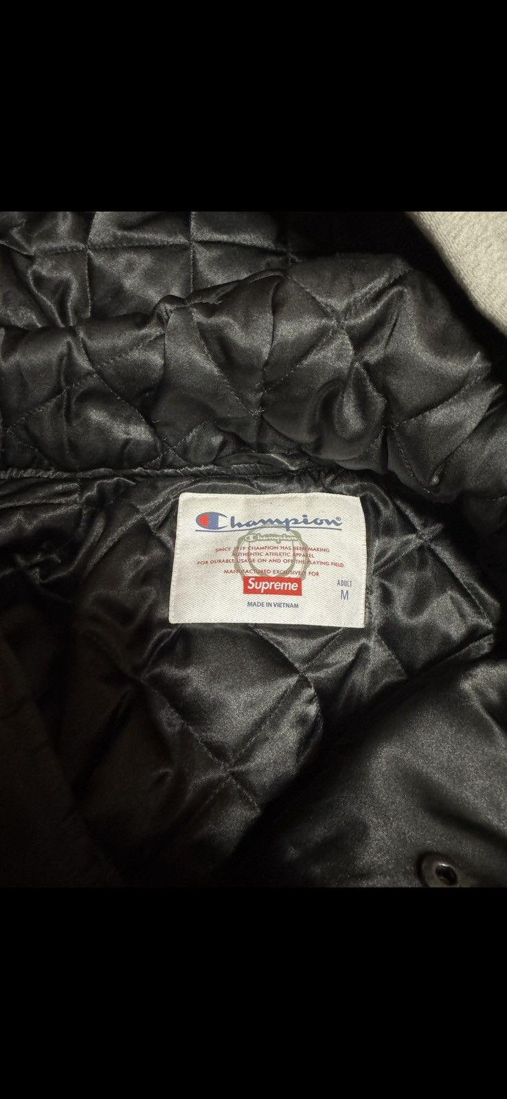 Champion × Supreme Supreme Champion Hooded Satin Varsity Jacket Size US M / EU 48-50 / 2 - 4 Thumbnail