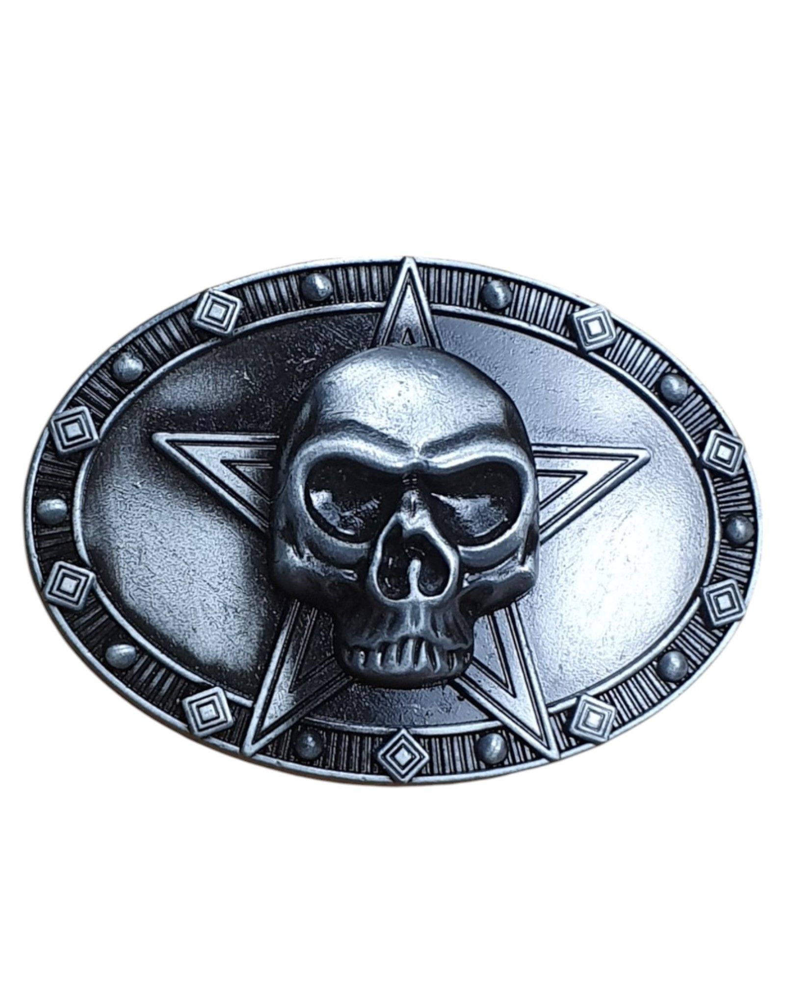 Vintage Skull Rider Biker Belt Buckle Size ONE SIZE - 1 Thumbnail
