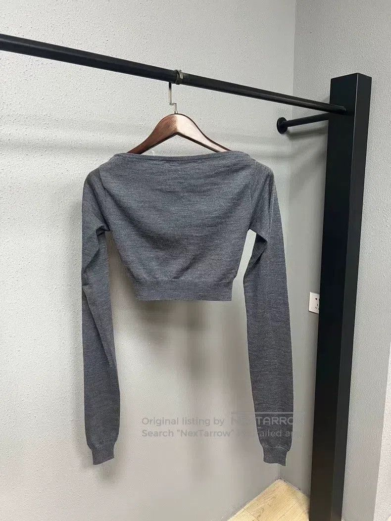 Miu Miu Miu Miu 38 One-shoulder sweater Size M / US 6-8 / IT 42-44 - 2 Thumbnail