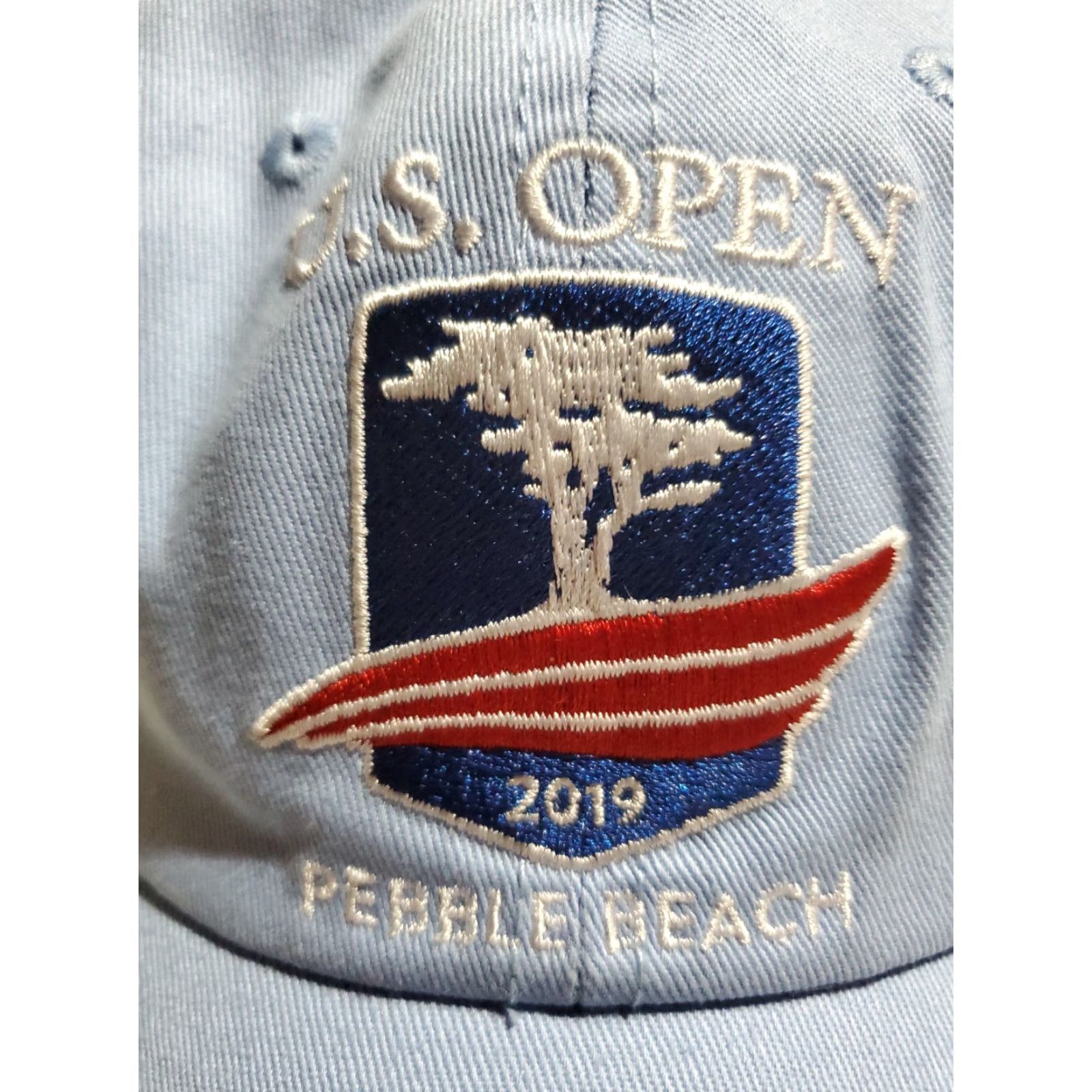 Vintage USGA US Open 2019 Pebble Beach Blue Adjustable Strapback Baseball Hat Mens Adults Baseball Cap Size ONE SIZE - 2 Thumbnail