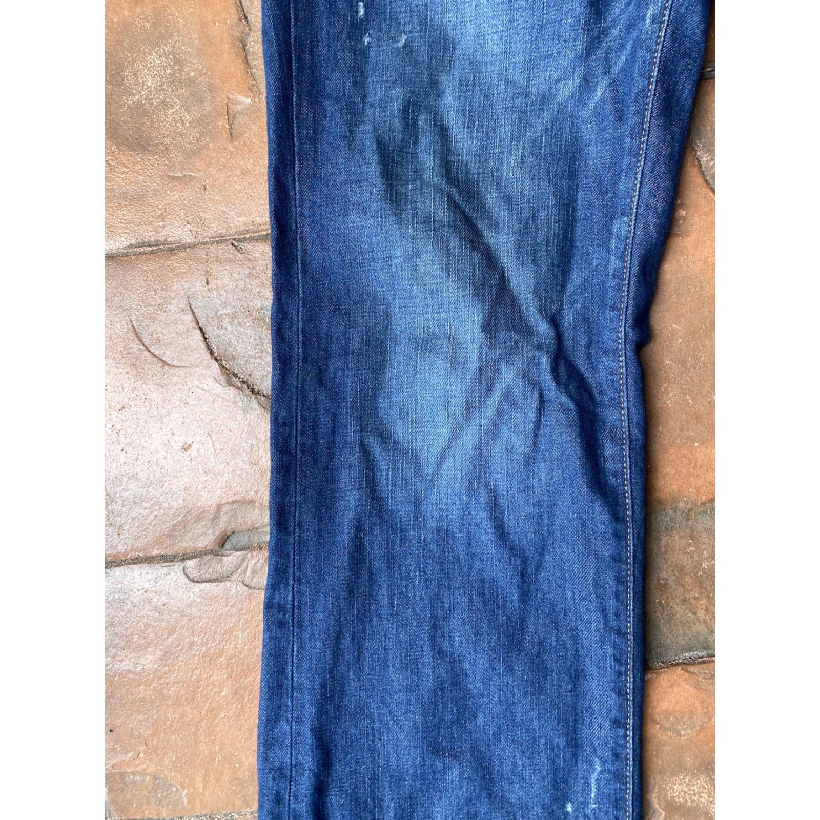 Diesel Diesel Jeans Bootcut Button-Fly Dark Wash Denim 36 Mens Blue Distressed Italy 5-Pocket Design Size US 36 / EU 52 - 6 Thumbnail