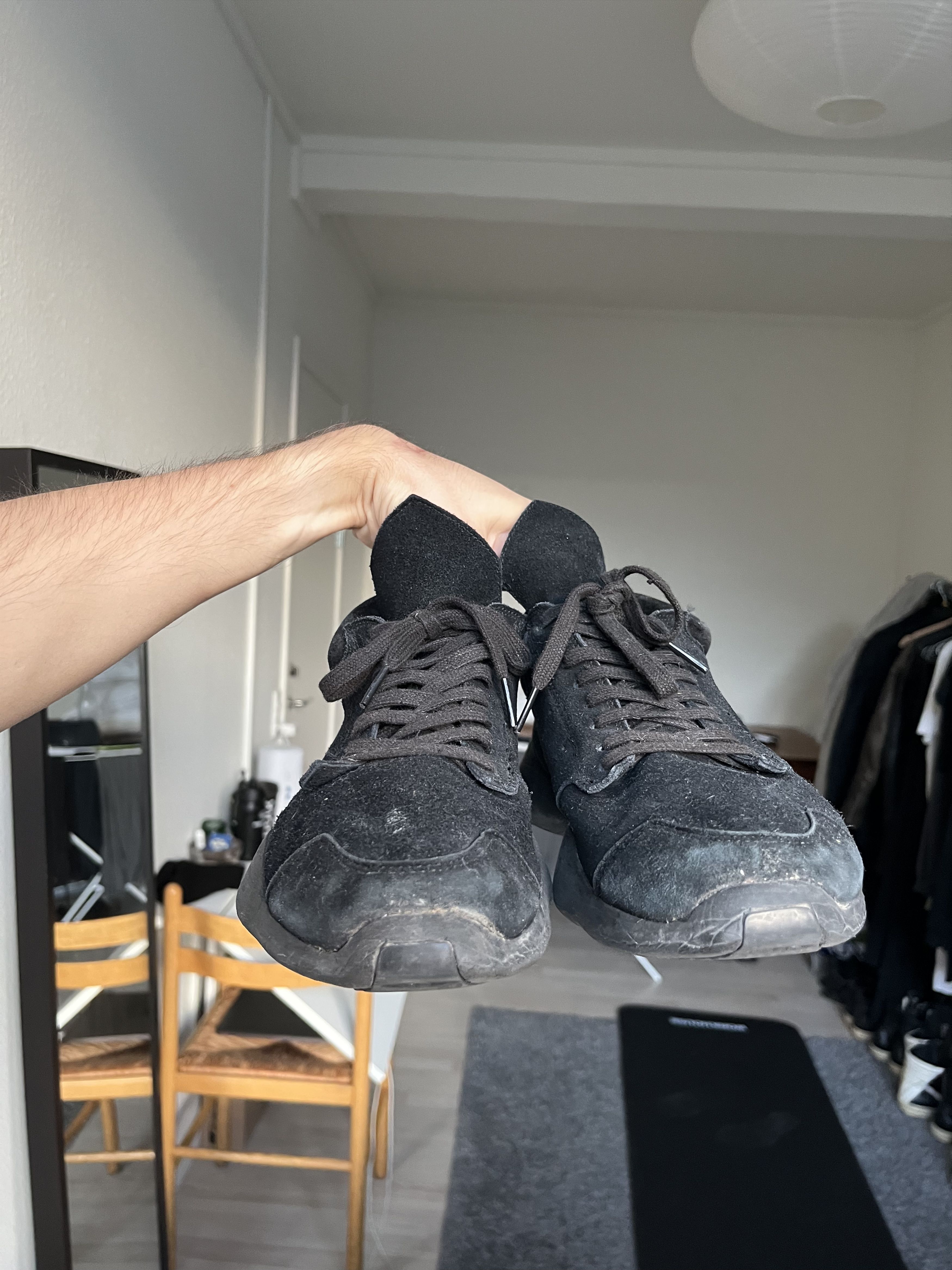 Adidas × Rick Owens Rick Owens x Adidas Vicious runners black suede Size US 8.5 / EU 41-42 - 2 Thumbnail