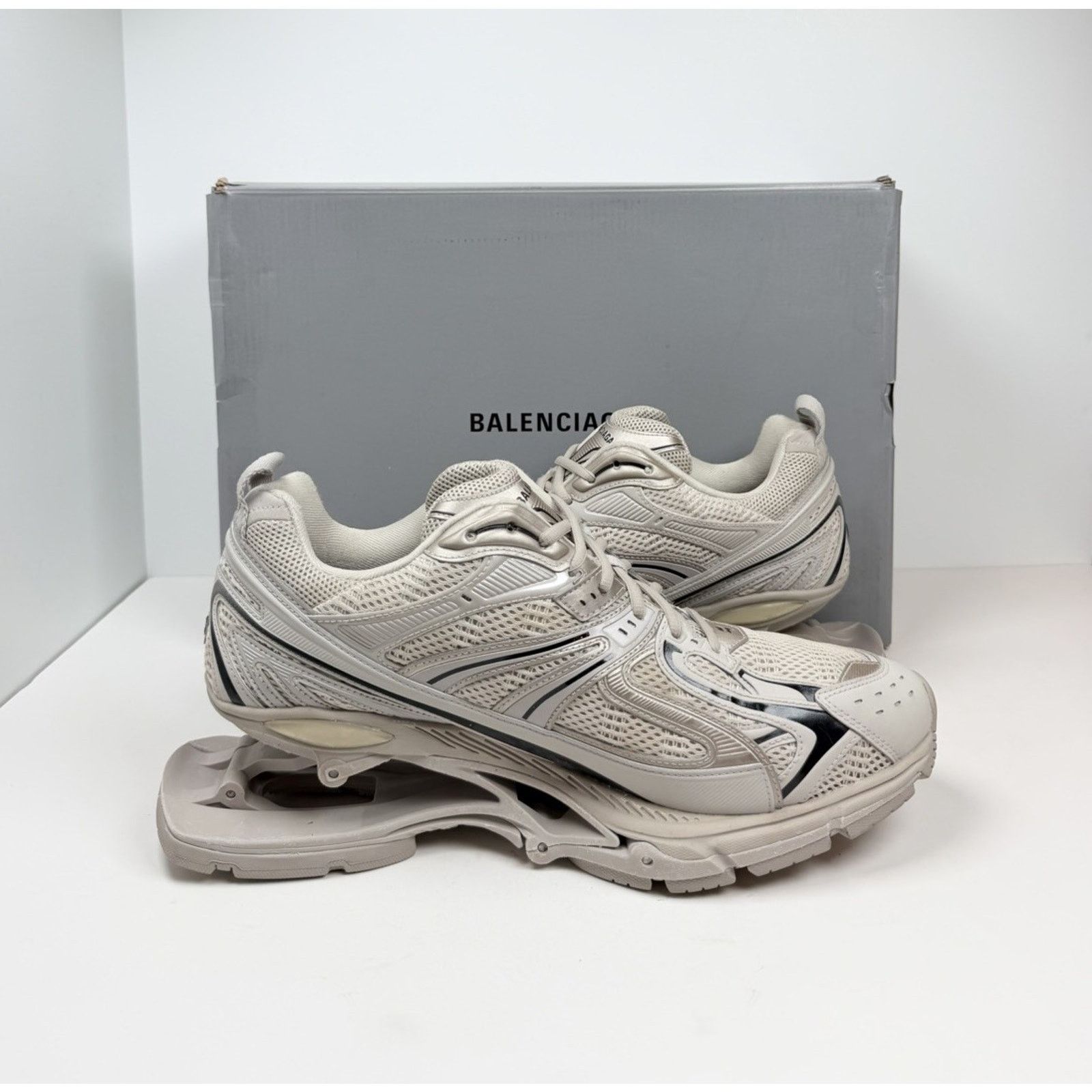 Balenciaga Size 46EU/13US - Balenciaga X-Pander Beige Mesh NEW Size US 13 / EU 46 - 6 Thumbnail