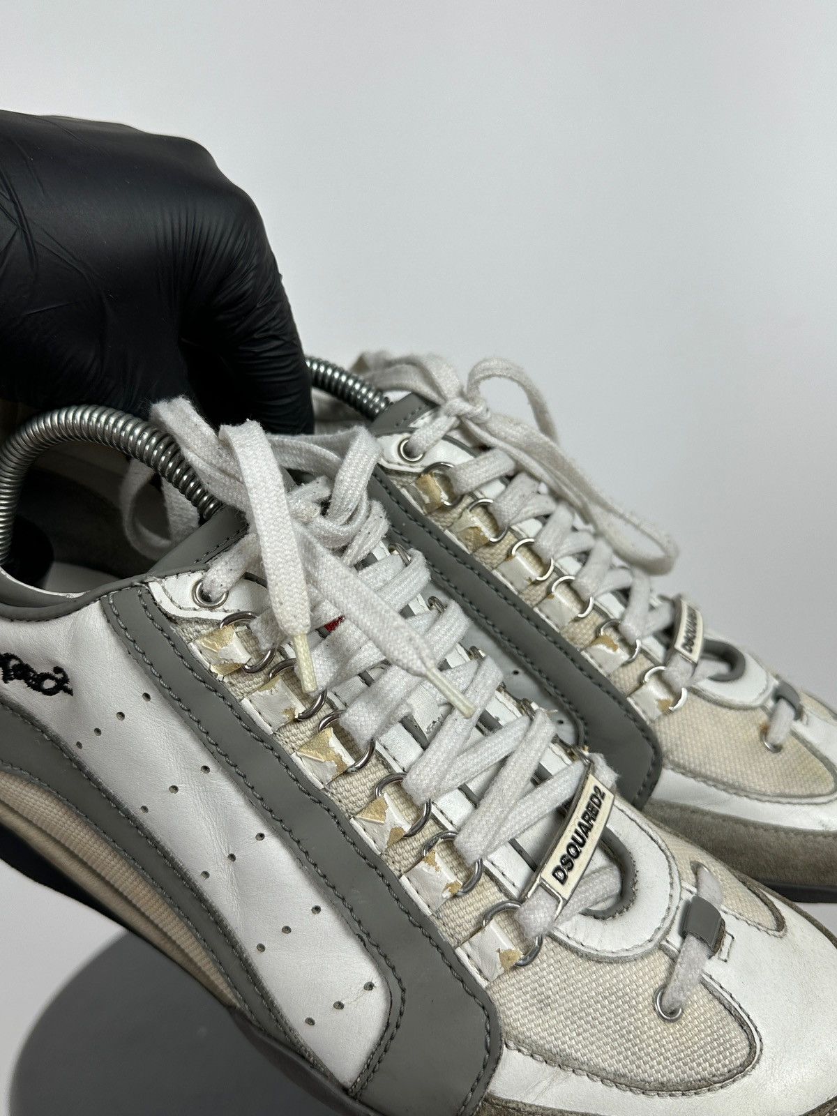 Dsquared2 Dsquared2 Get In The Fast Line Leather Low Sneakers Size US 9 / EU 42 - 20 Thumbnail
