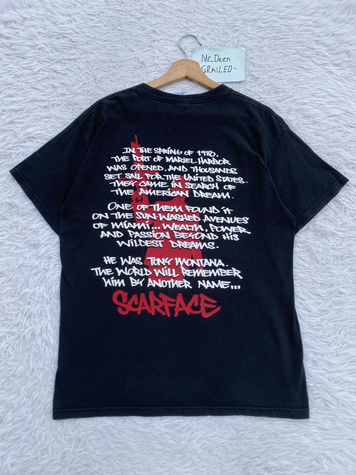 Vintage Rare Vintage Scarface “The American Dream” Tshirt Size US M / EU 48-50 / 2 - 3 Thumbnail