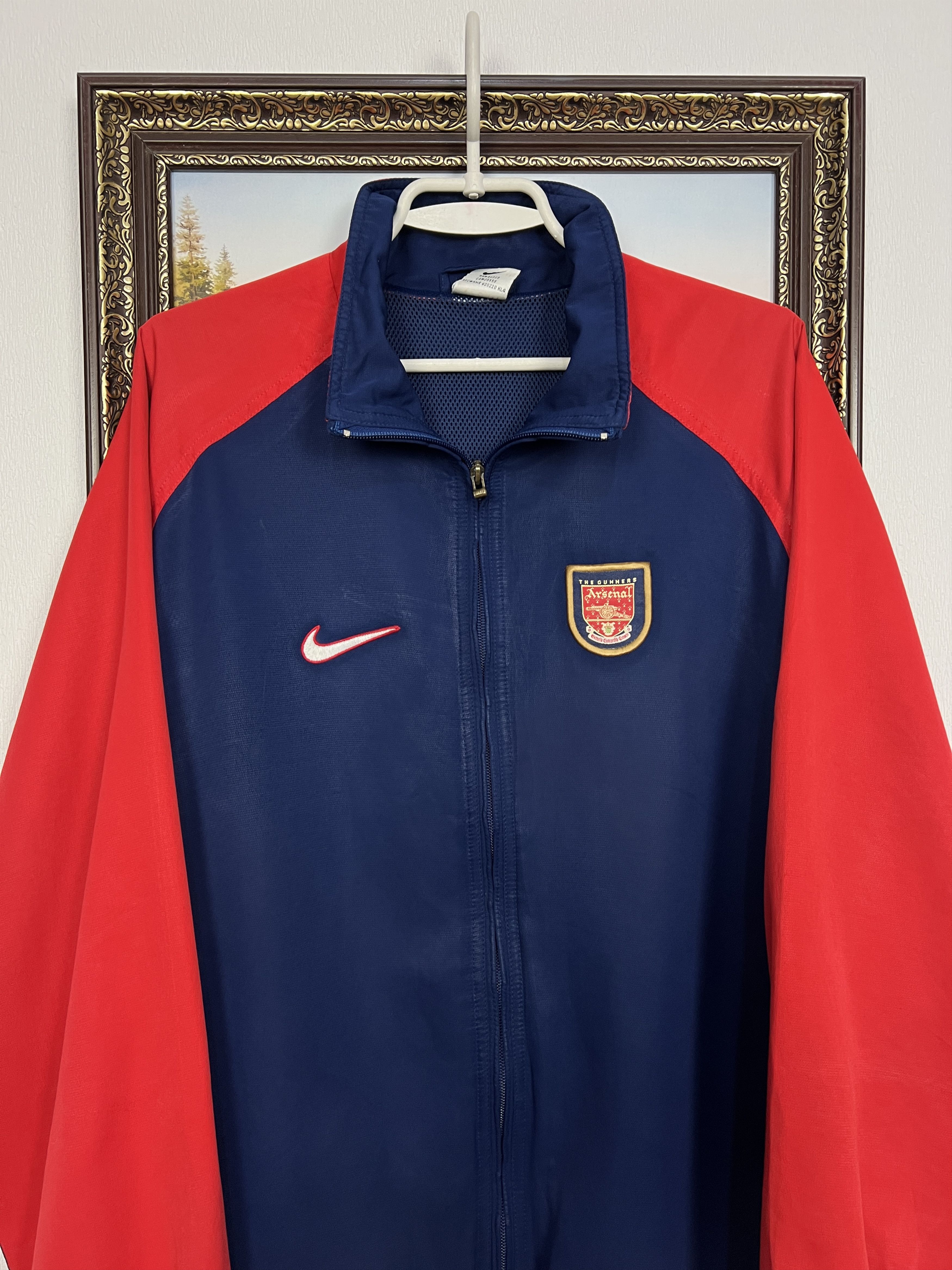 Nike Vintage 90's Arsenal Football Train Jacket Soccer Track Top Size US S / EU 44-46 / 1 - 2 Thumbnail