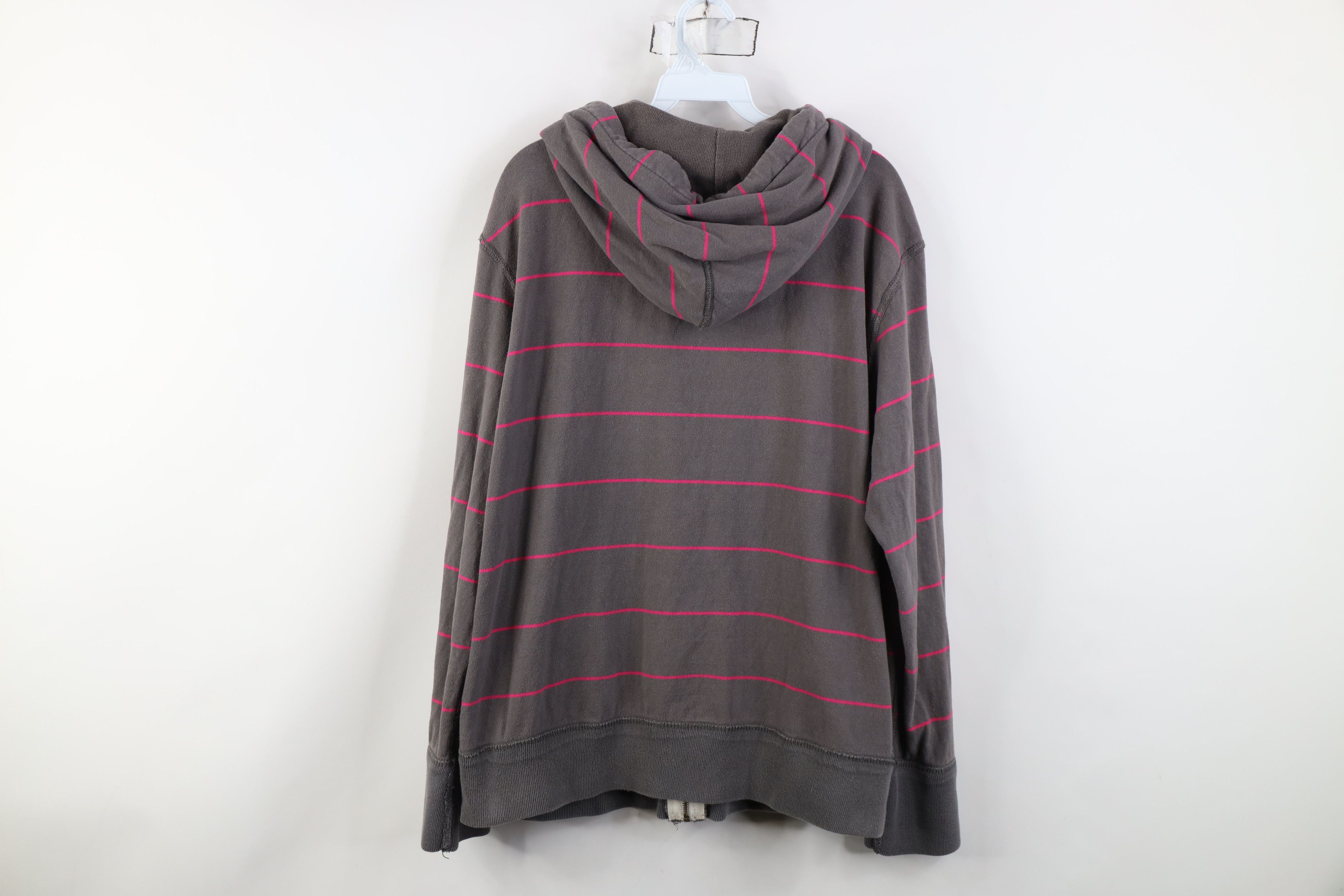 American Eagle Outfitters Vintage 90s Y2K American Eagle Striped Zip Hoodie Sweatshirt Size L / US 10 / IT 46 - 13 Thumbnail