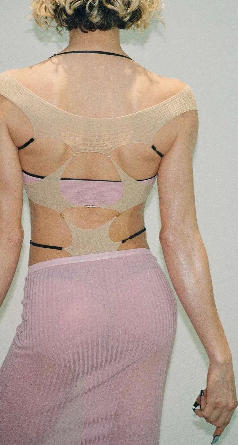 RUIbuilt $525 RUI Size 1 Sheer String Bodysuit Size S / US 4 / IT 40 - 2 Thumbnail