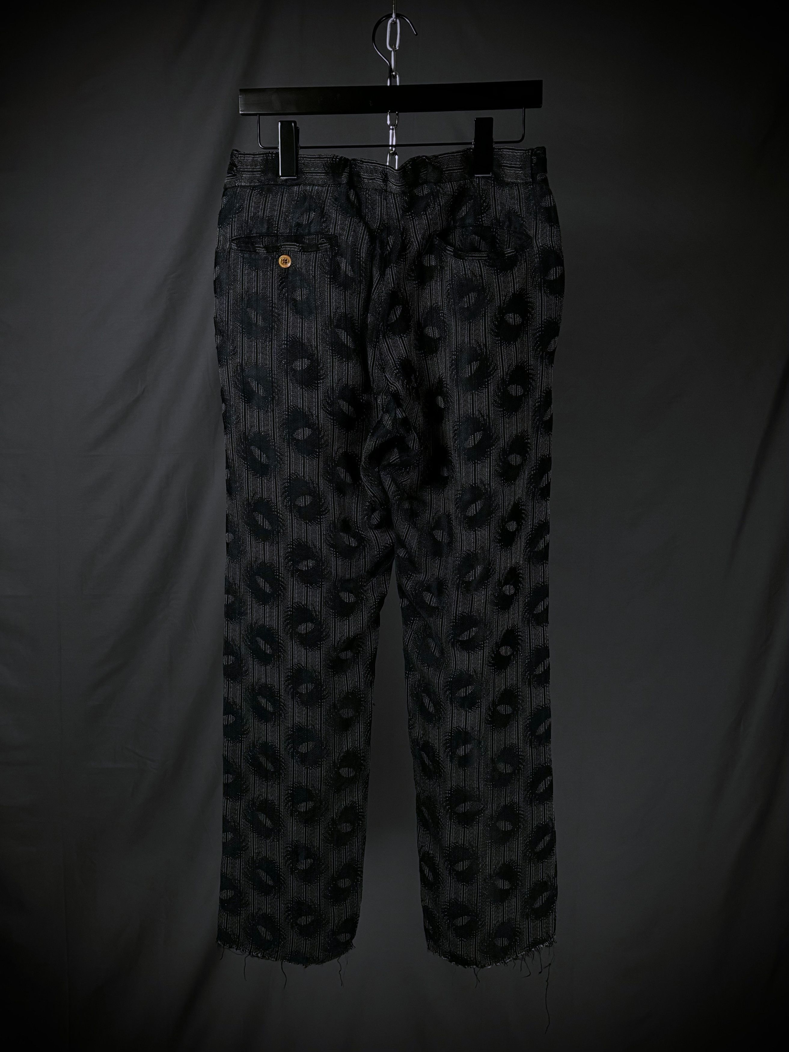 Comme des Garcons Homme Plus CDG Homme Plus Distressed Jacquard Trousers – AW02 Size US 31 - 6 Thumbnail