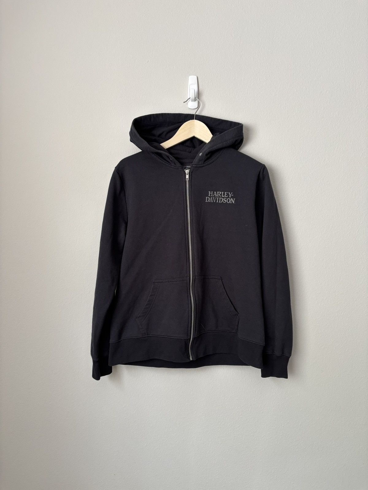 Harley Davidson vintage y2k rare grunge faded harley davidson zip-up hoodie Size US L / EU 52-54 / 3 - 1 Thumbnail