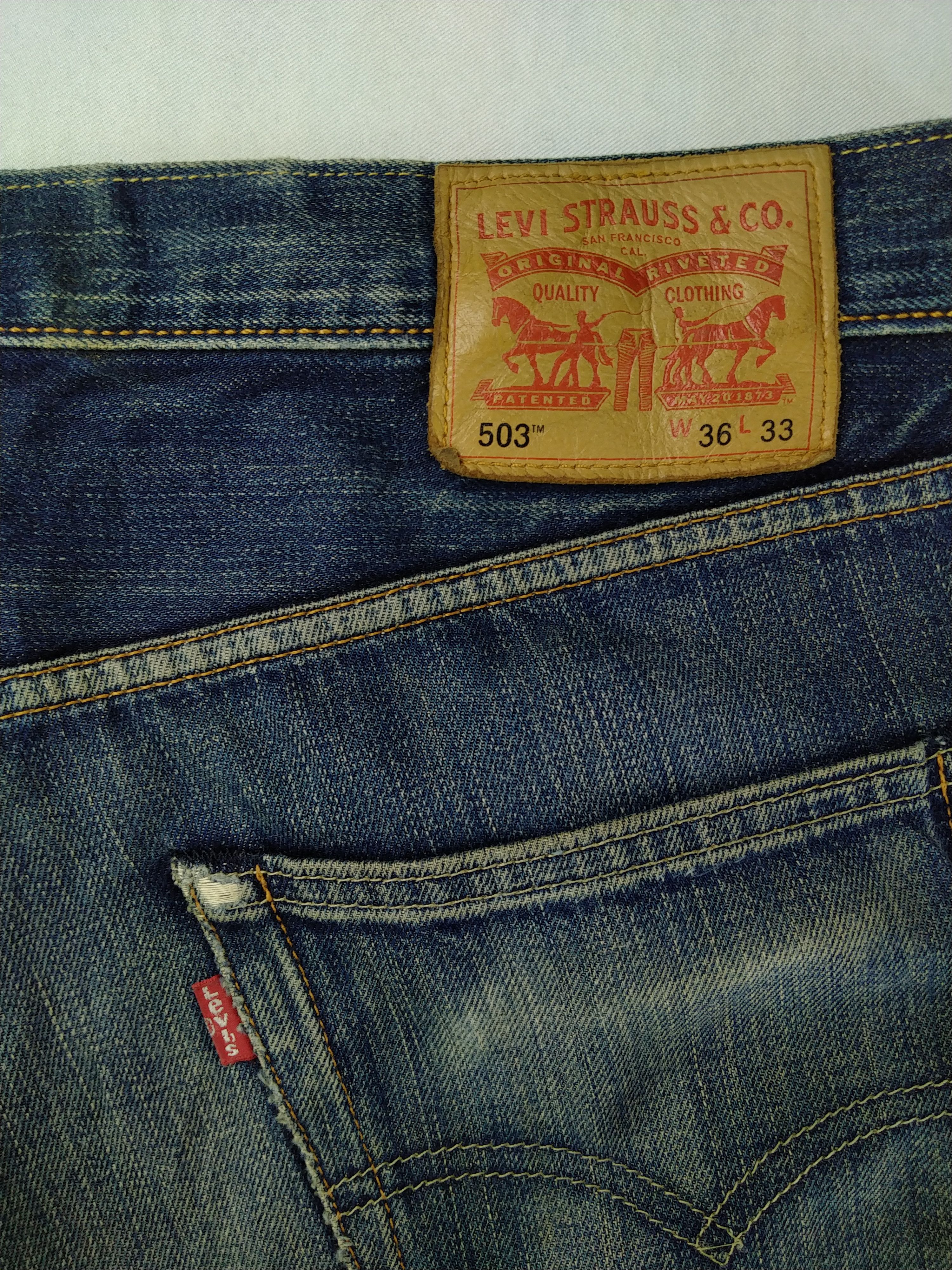 Levi's Levi's 503 Rusty Whisker Denim 37x28 JN677 Size US 37 - 11 Thumbnail