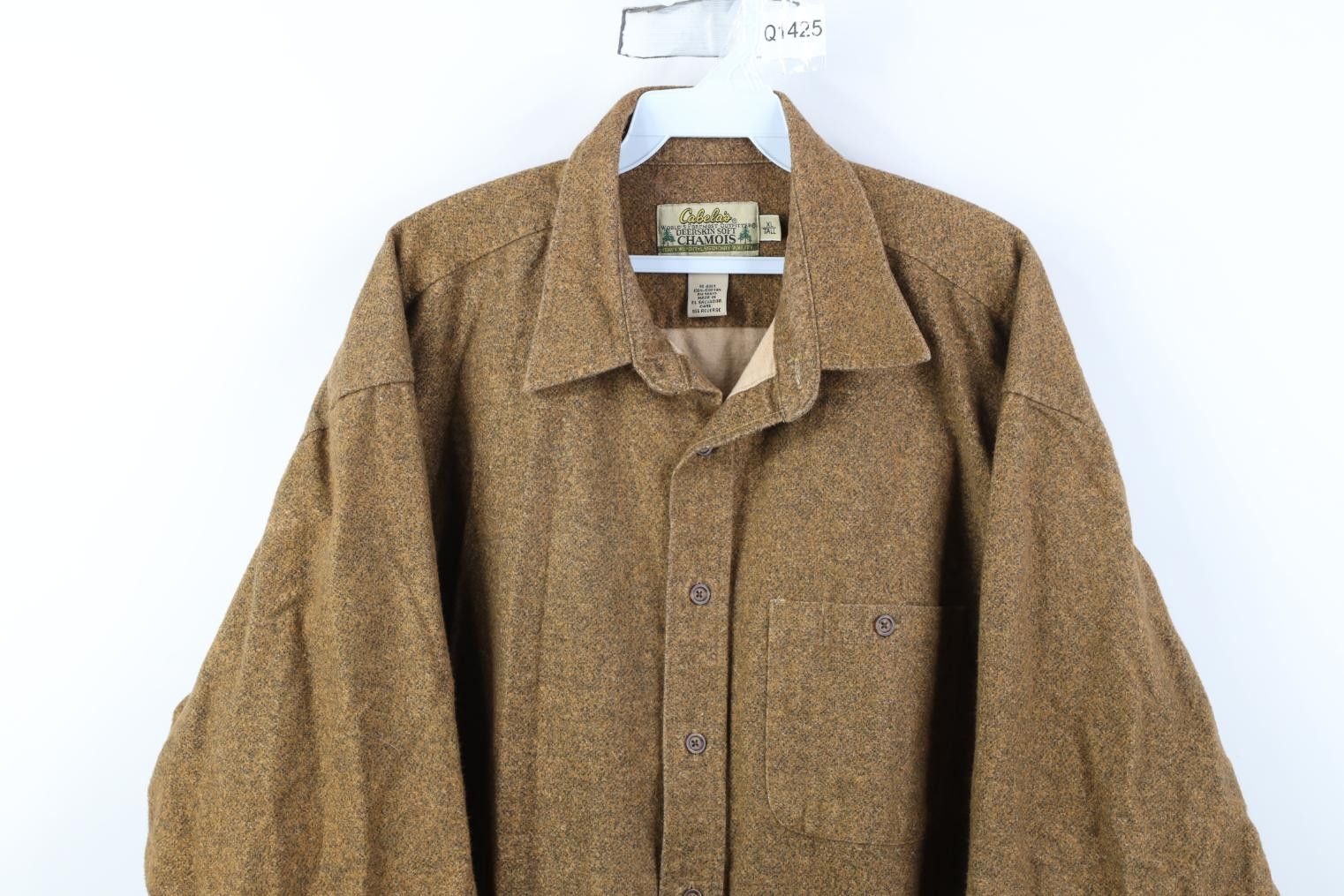 Cabelas Vintage Cabelas Deerskin Chamois Cloth Collared Button Shirt Size US XL / EU 56 / 4 - 2 Thumbnail