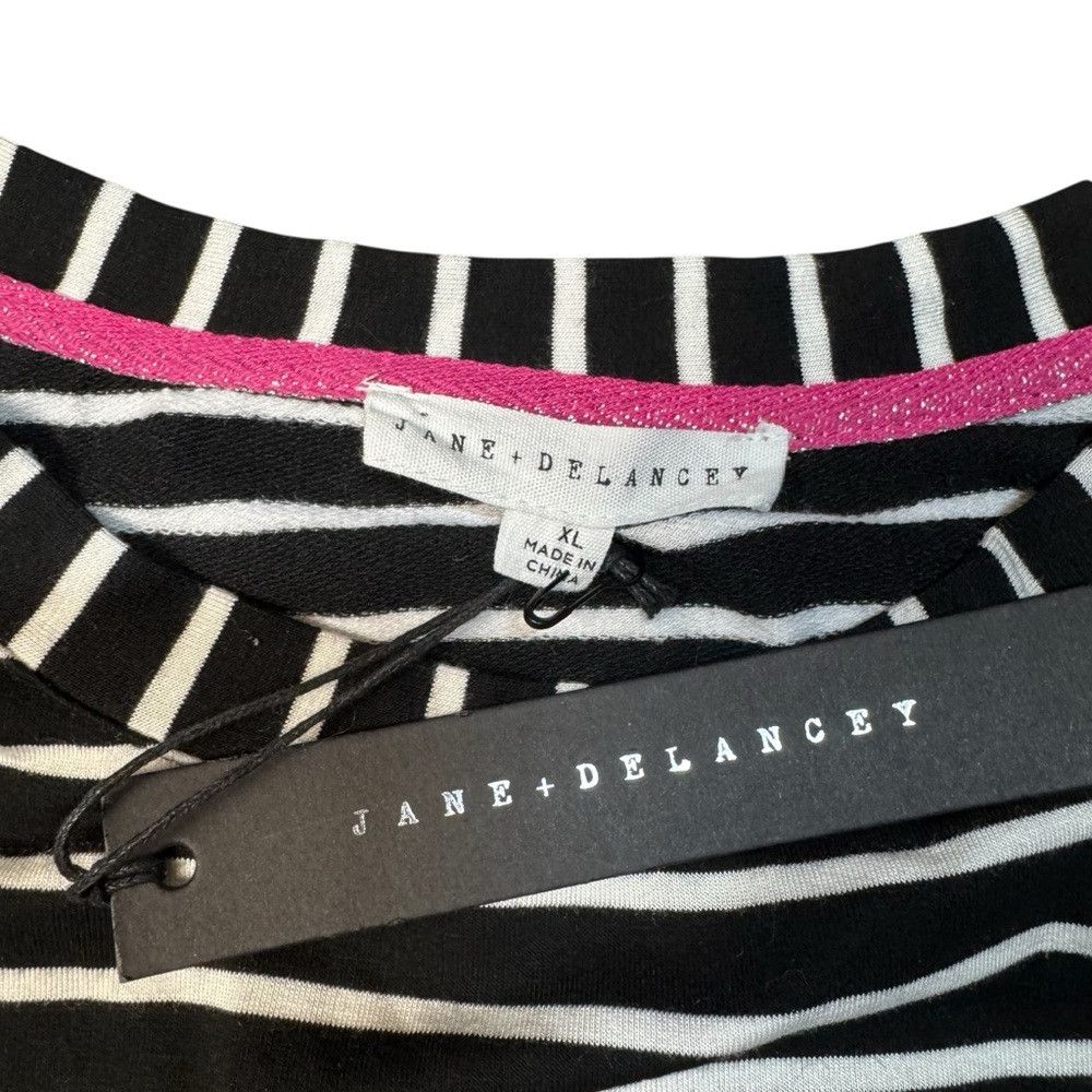 Other NWT New Jane And Delancey Striped Long Sleeve Rayon Top Siz Size XL / US 12-14 / IT 48-50 - 4 Thumbnail