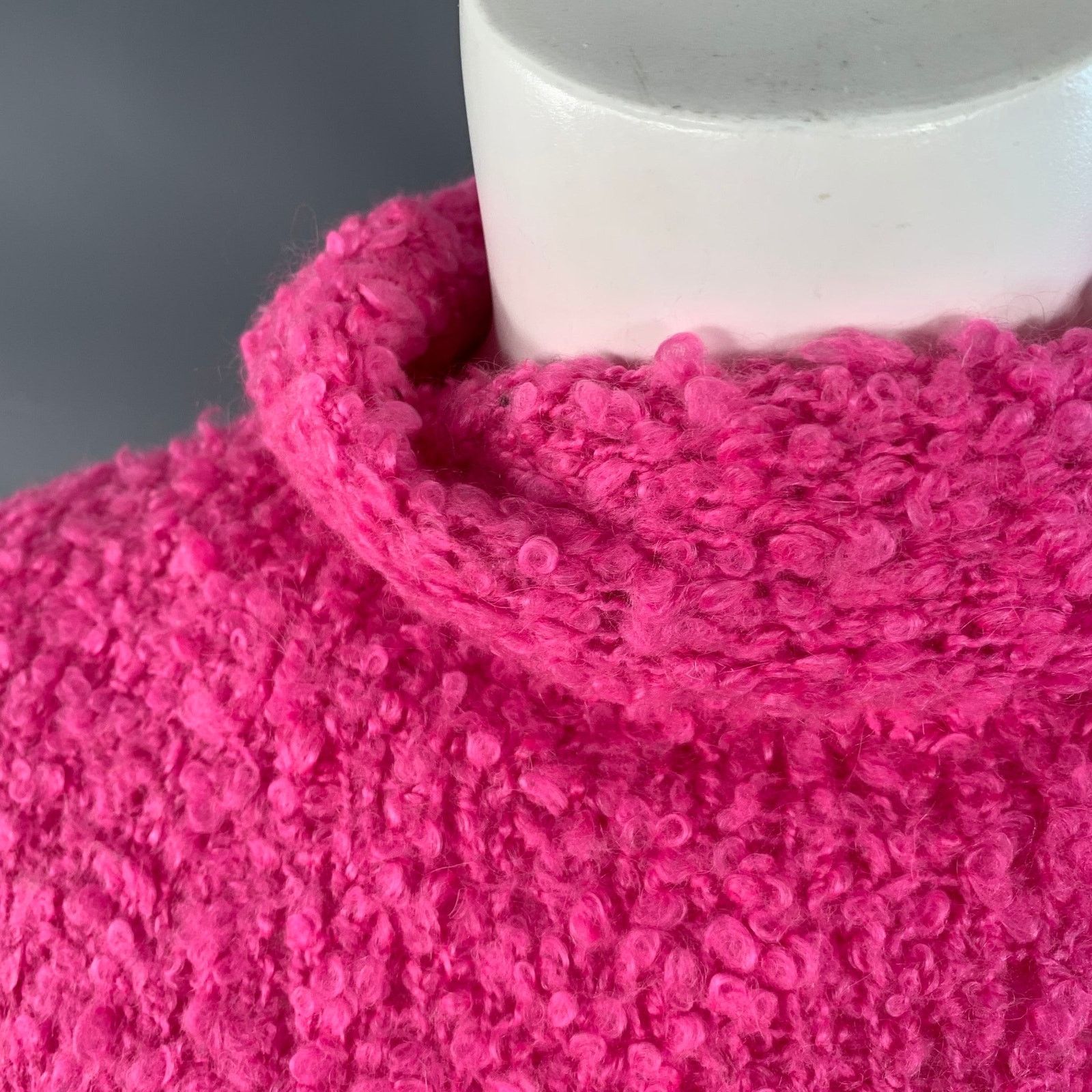 Sies Marjan XS Pink Acrylic Blend Knit Turtleneck Pullover Size XS / US 0-2 / IT 36-38 - 4 Thumbnail