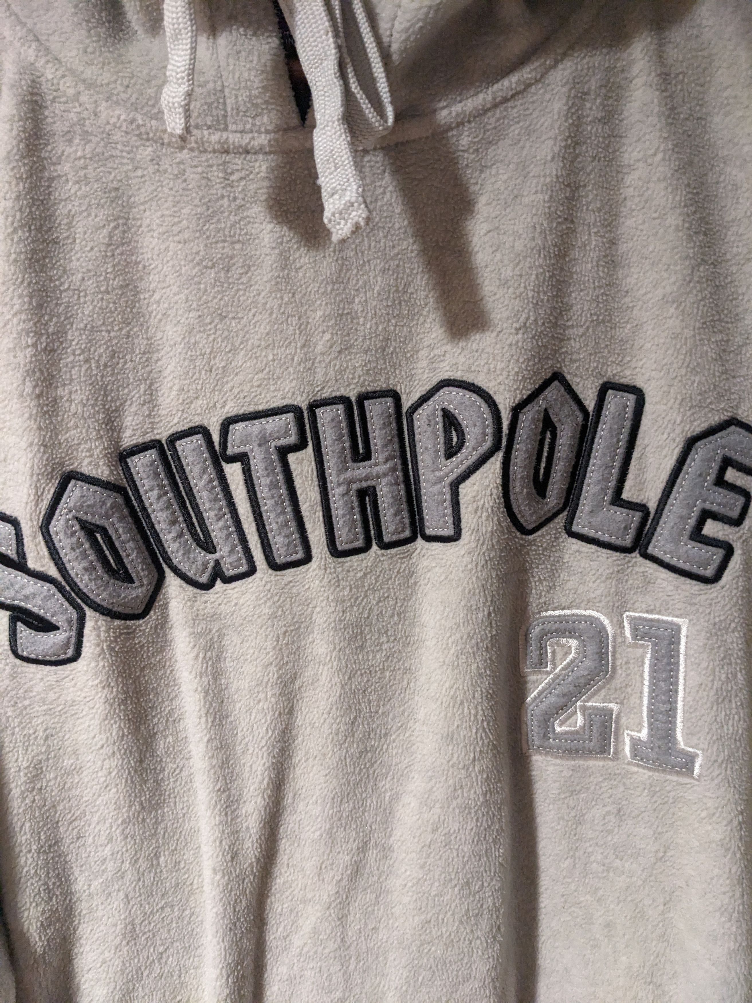 Southpole × Vintage Vintage Y2K SouthPole Spell Out Logo Large Fleece Hoodie Size US L / EU 52-54 / 3 - 2 Thumbnail