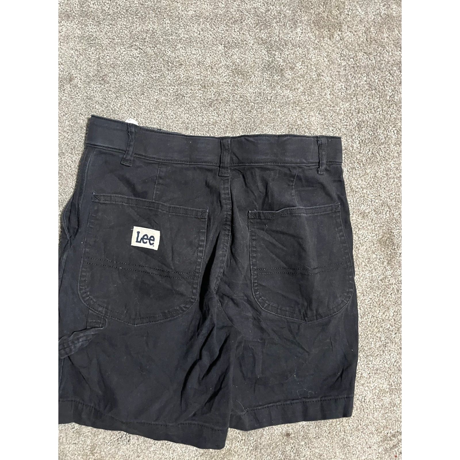 Lee VINTAGE Lee Women's Casual Shorts Relaxed Fit High Rise Black Size 4 Cotton Spandex Size 27" / US 4 / IT 40 - 2 Thumbnail