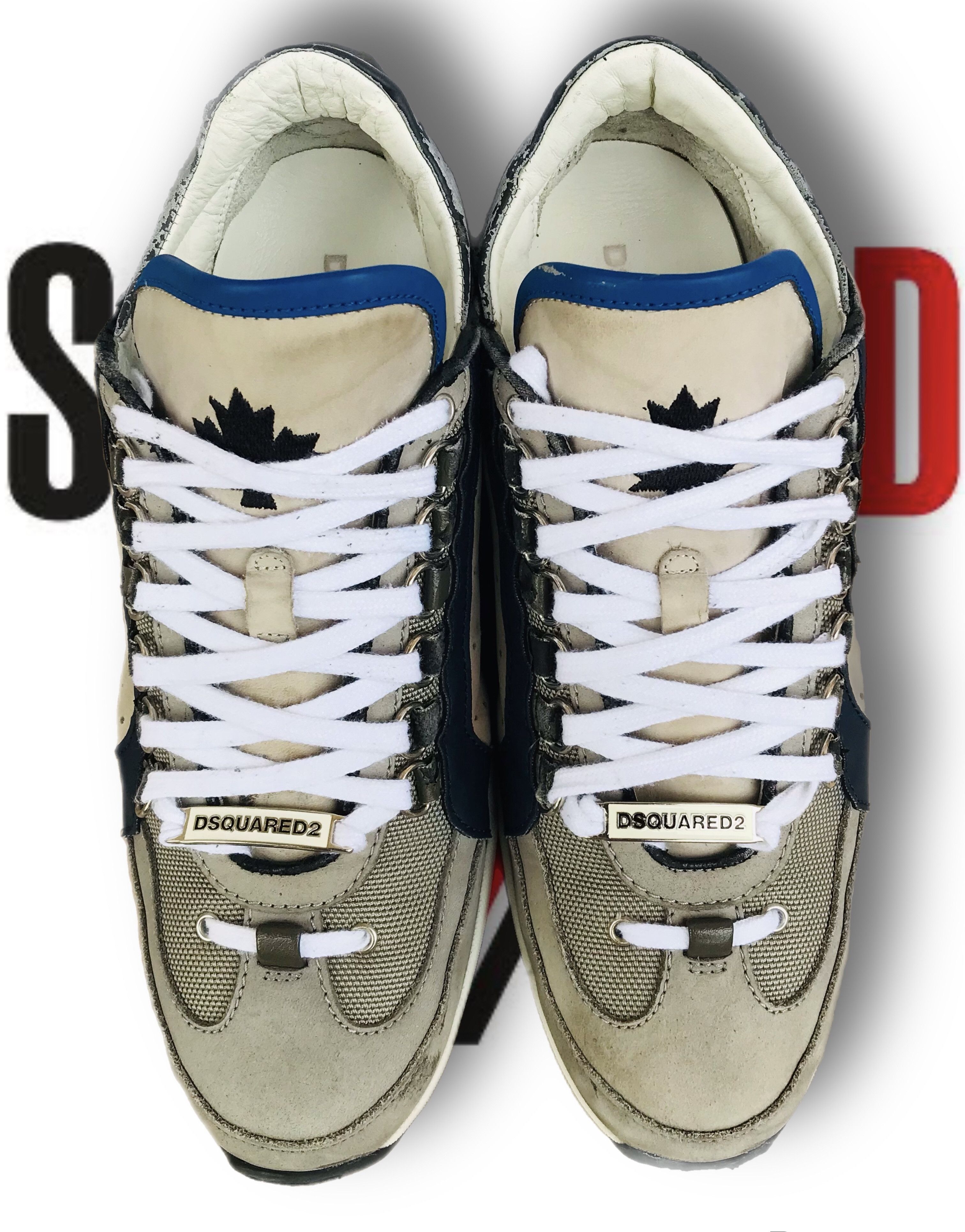 Dsquared2 Dsquared2 Kick it 1964 Men's Low Top Leather Shoes Vintage Size US 8 / EU 41 - 6 Thumbnail