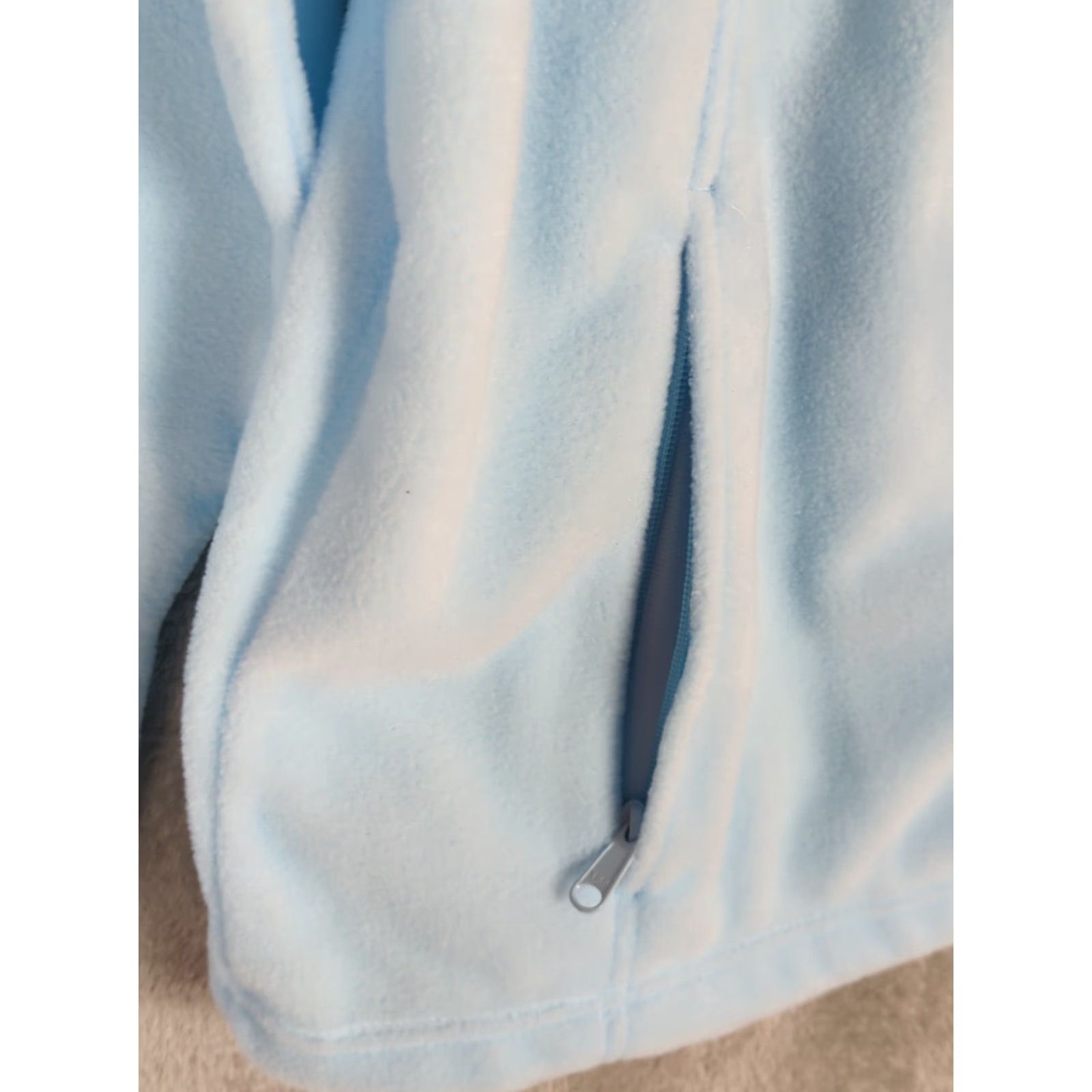 Vintage Columbia Jacket WOMENS Fleece Full Zip Mock Neck Long Sleeve Plus 2X Blue Outdoor Classic Size XXL / US 16-18 / IT 52-54 - 6 Thumbnail