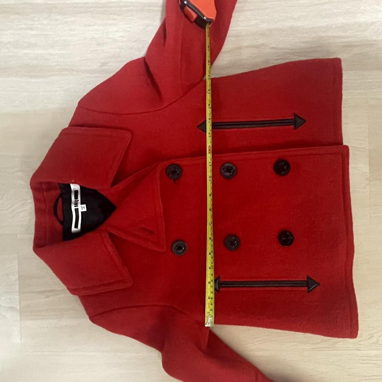 Alexander McQueen Alexander McQueen MCQ Red wool pea coat Size M / US 6-8 / IT 42-44 - 5 Thumbnail