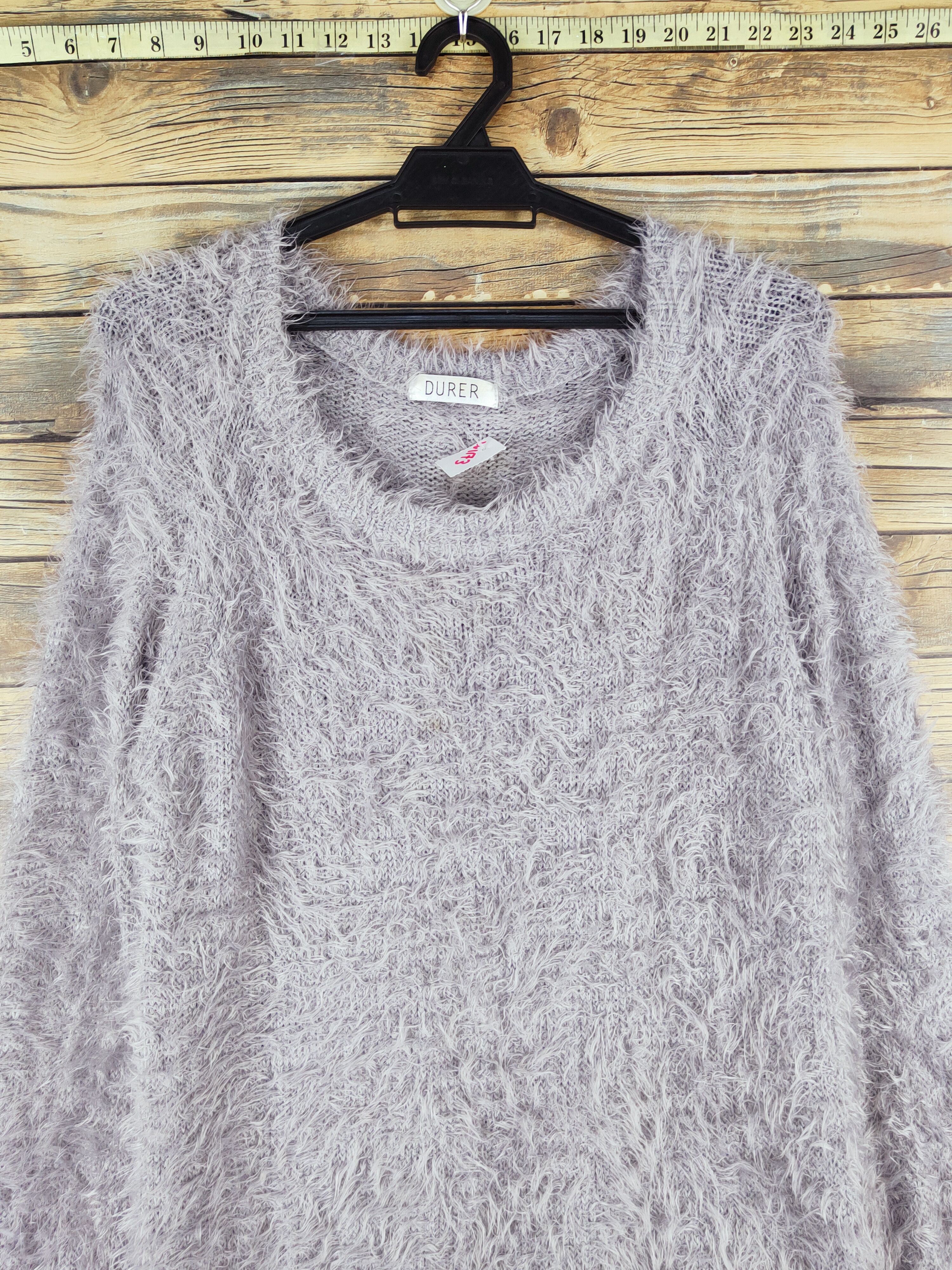 Japanese Brand Durer Dark Gray Shag Shaggy Fur Mohair Knitwear #W1173 Size M / US 6-8 / IT 42-44 - 2 Thumbnail
